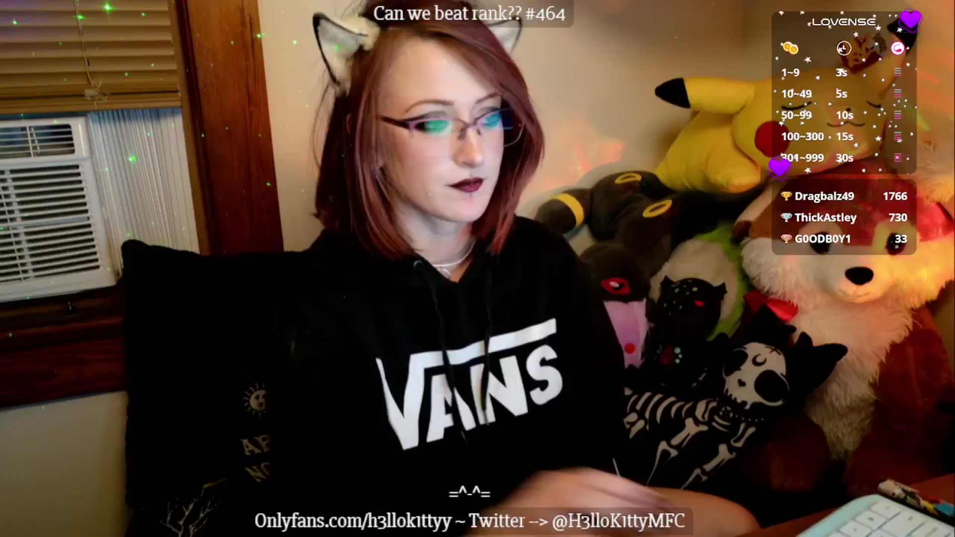 Gallery image thumbnail from H3llok1tty's myfreecams stream on, 10/10/2024, 14:16 image 6 of 20
