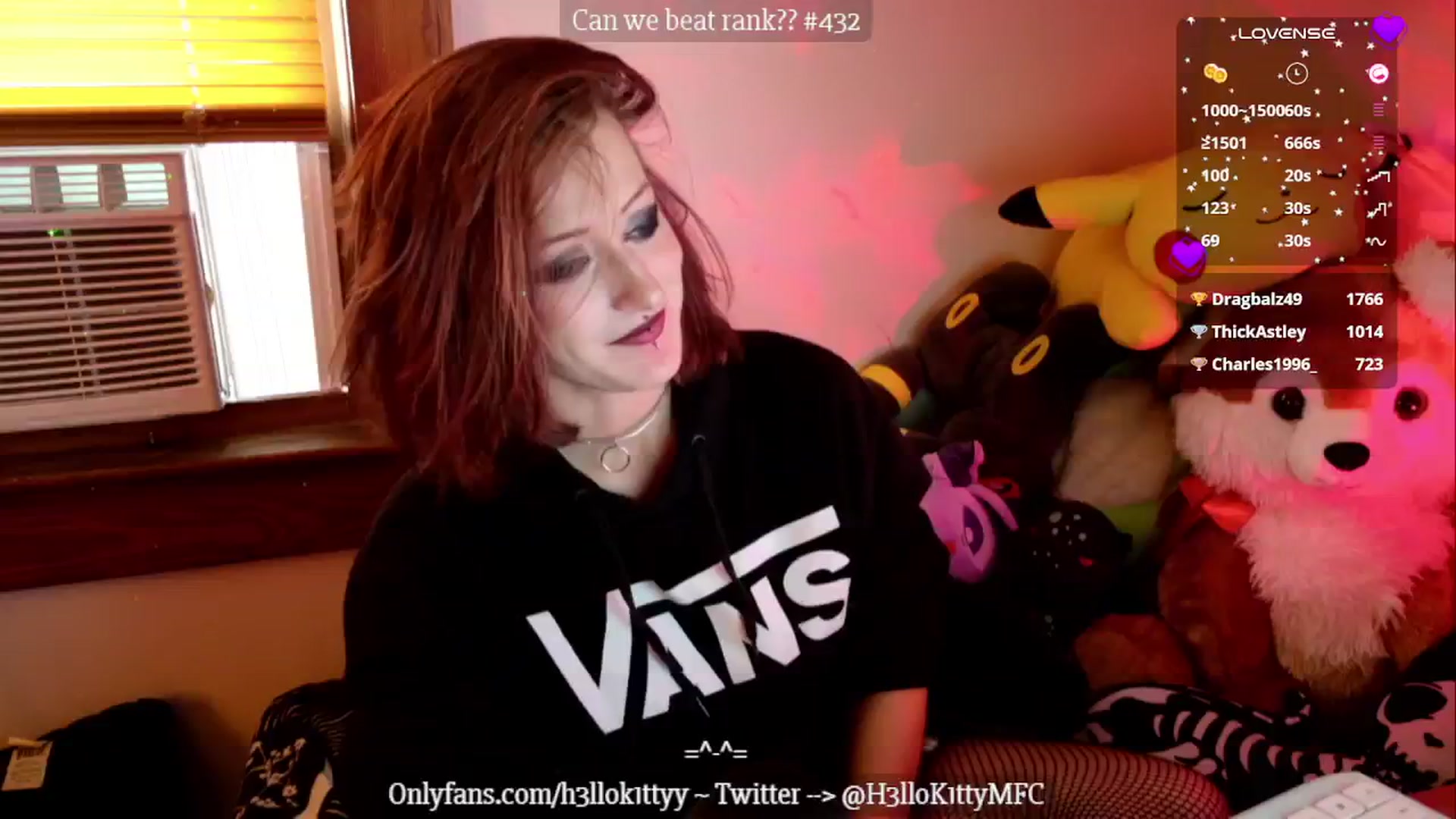 Gallery image thumbnail from H3llok1tty's myfreecams stream on, 10/10/2024, 14:16 image 18 of 20