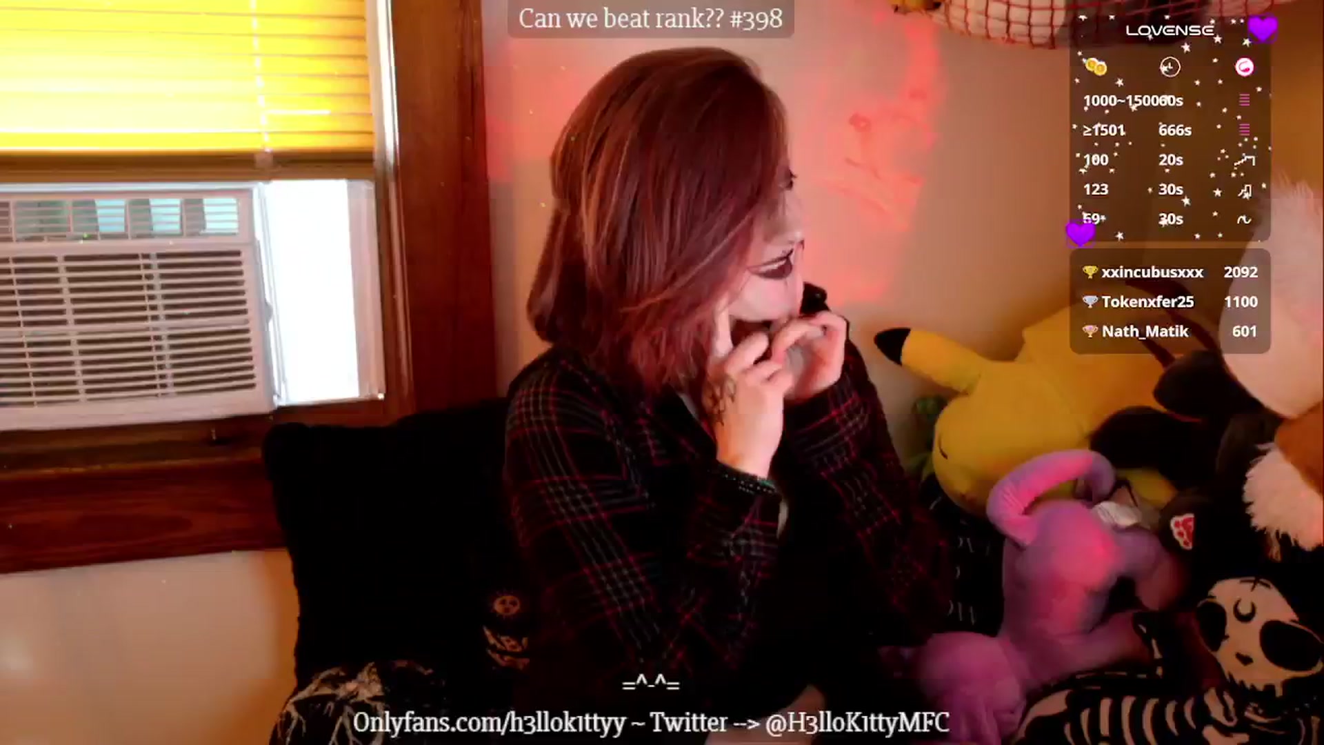 Gallery image thumbnail from H3llok1tty's myfreecams stream on, 10/11/2024, 14:33 image 17 of 20