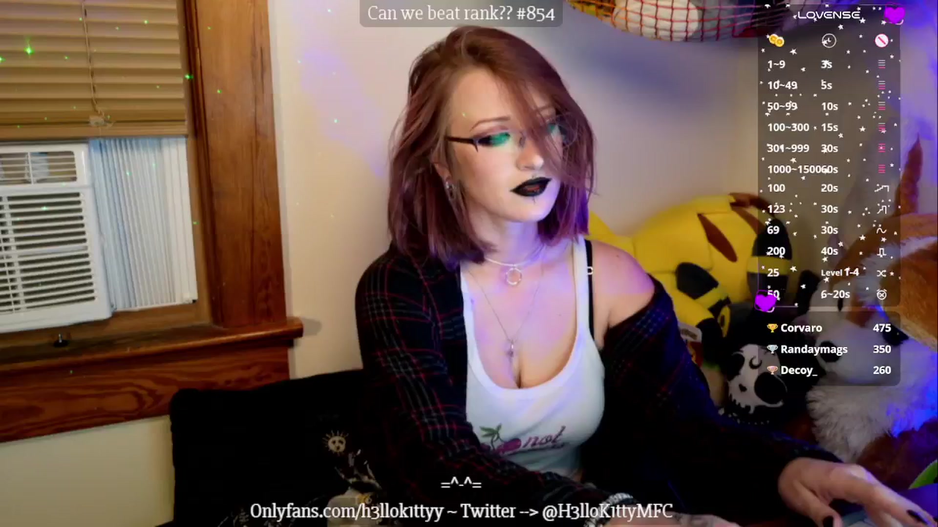 Gallery image thumbnail from H3llok1tty's myfreecams stream on, 10/22/2024, 08:16 image 10 of 20