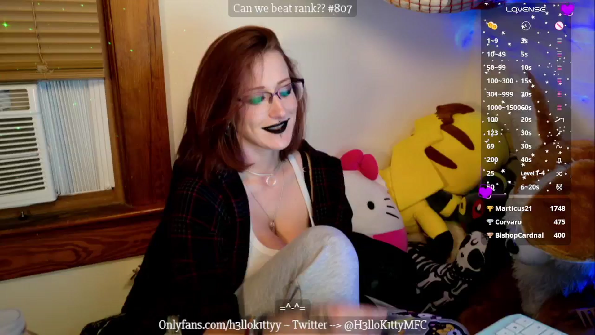 Gallery image thumbnail from H3llok1tty's myfreecams stream on, 10/22/2024, 08:16 image 20 of 20