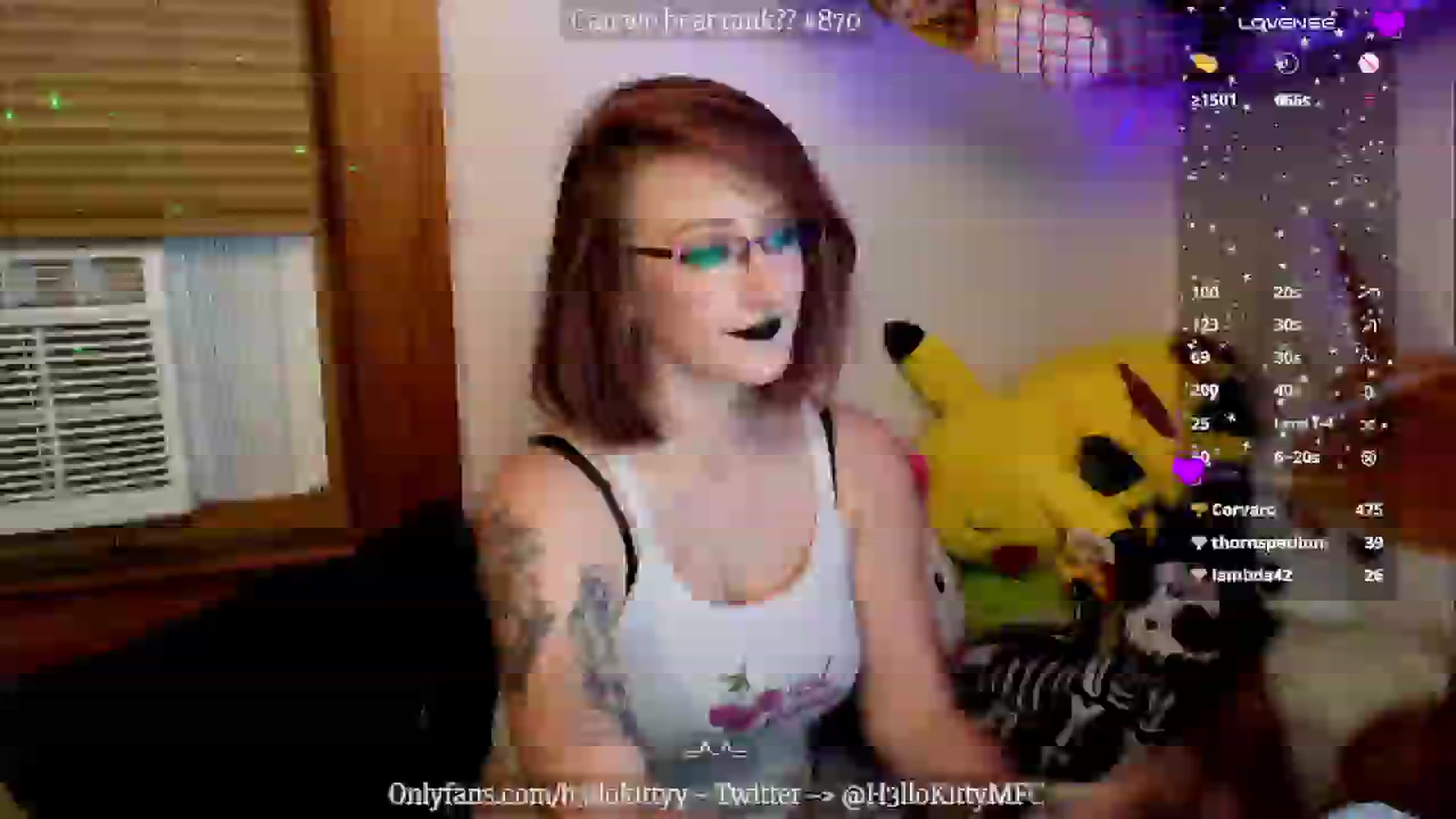 Gallery image thumbnail from H3llok1tty's myfreecams stream on, 10/22/2024, 08:16 image 5 of 20