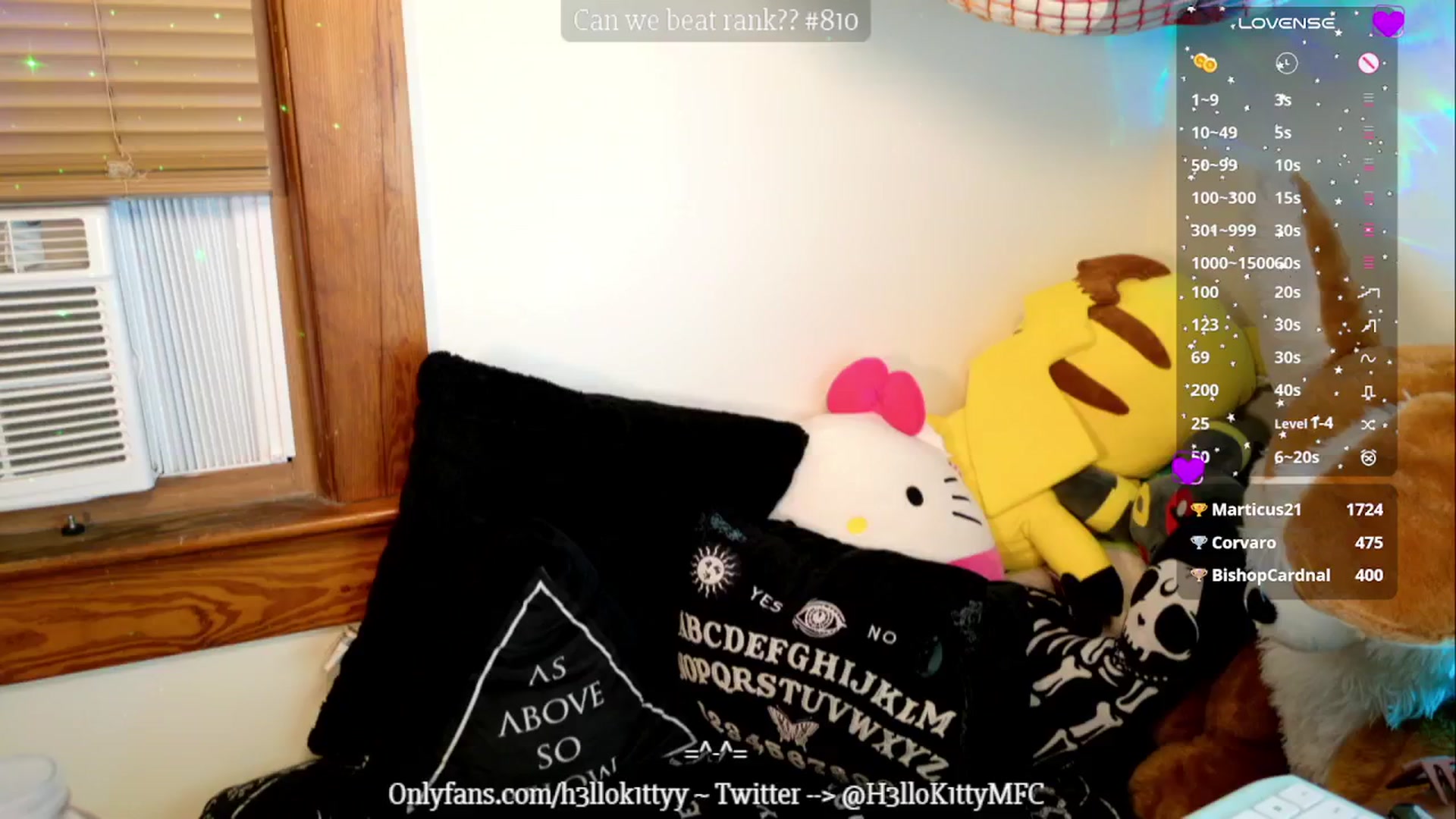 Gallery image thumbnail from H3llok1tty's myfreecams stream on, 10/22/2024, 08:16 image 19 of 20