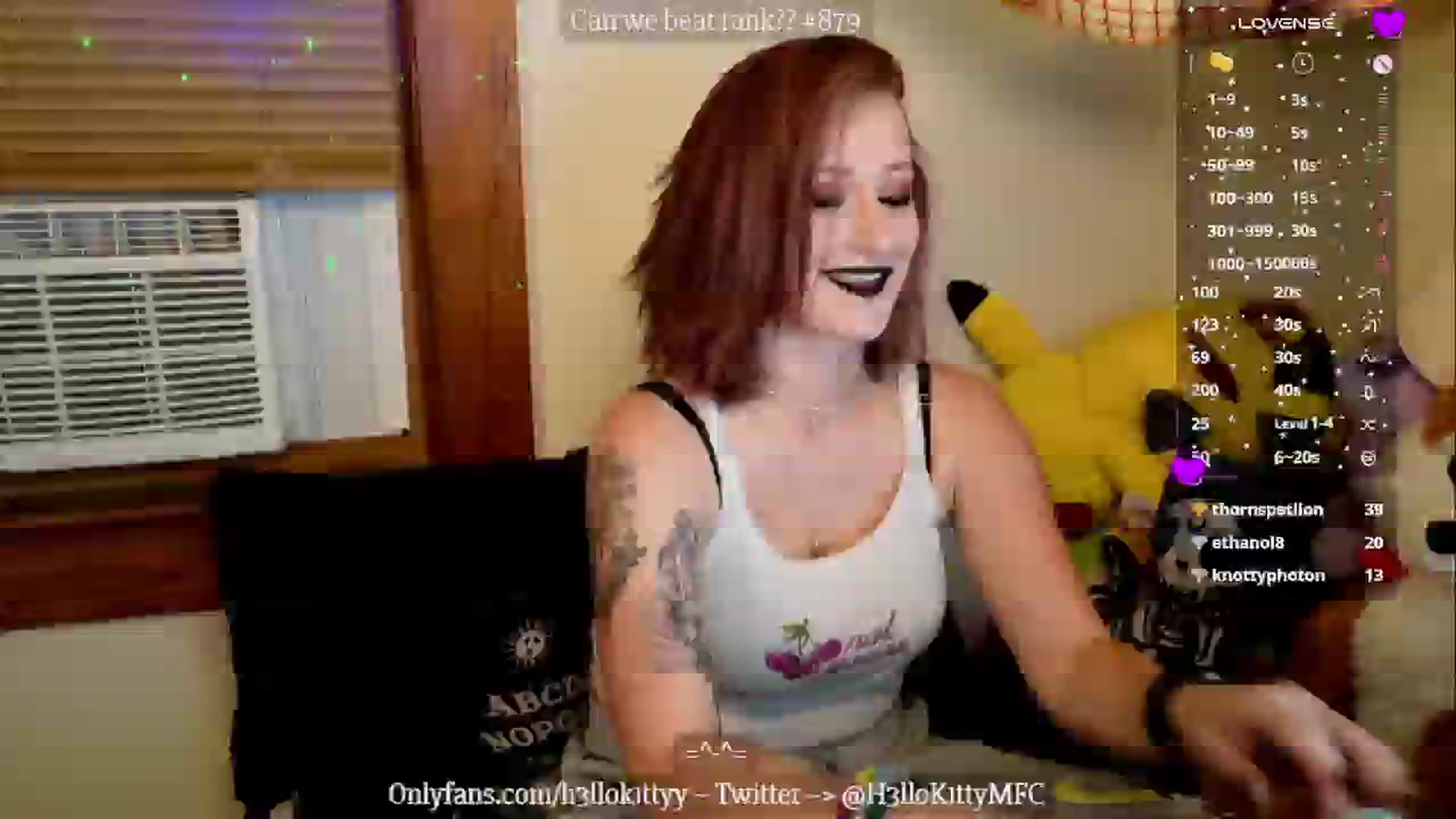Gallery image thumbnail from H3llok1tty's myfreecams stream on, 10/22/2024, 08:16 image 2 of 20
