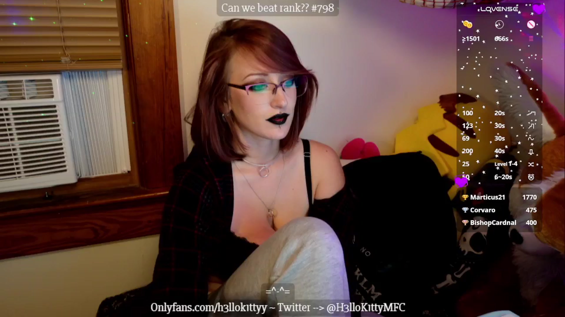 Gallery image thumbnail from H3llok1tty's myfreecams stream on, 10/22/2024, 09:23 image 6 of 20