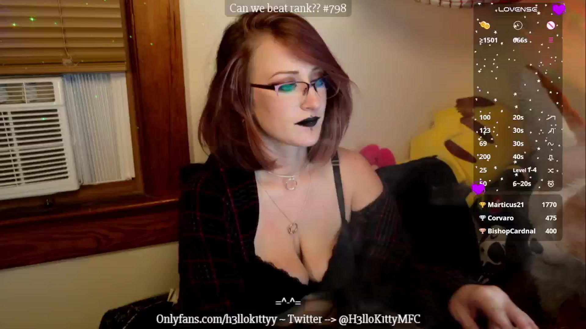Gallery image thumbnail from H3llok1tty's myfreecams stream on, 10/22/2024, 09:23 image 10 of 20