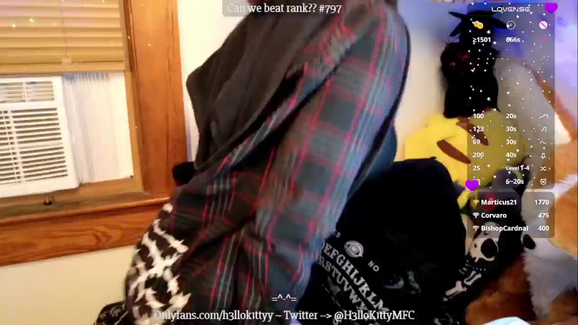 Gallery image thumbnail from H3llok1tty's myfreecams stream on, 10/22/2024, 09:23 image 11 of 20