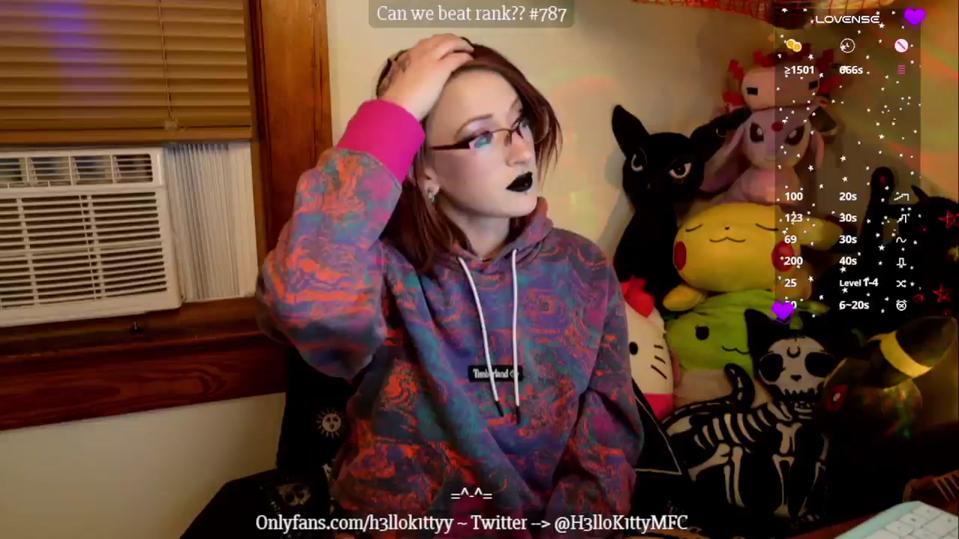 Gallery image thumbnail from H3llok1tty's myfreecams stream on, 10/25/2024, 07:14 image 1 of 20