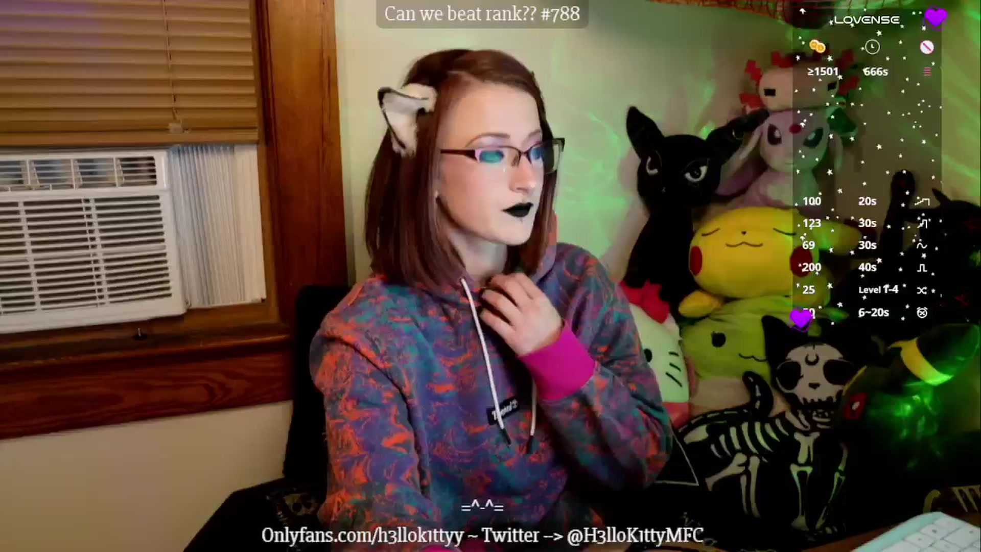 Gallery image thumbnail from H3llok1tty's myfreecams stream on, 10/25/2024, 07:14 image 4 of 20