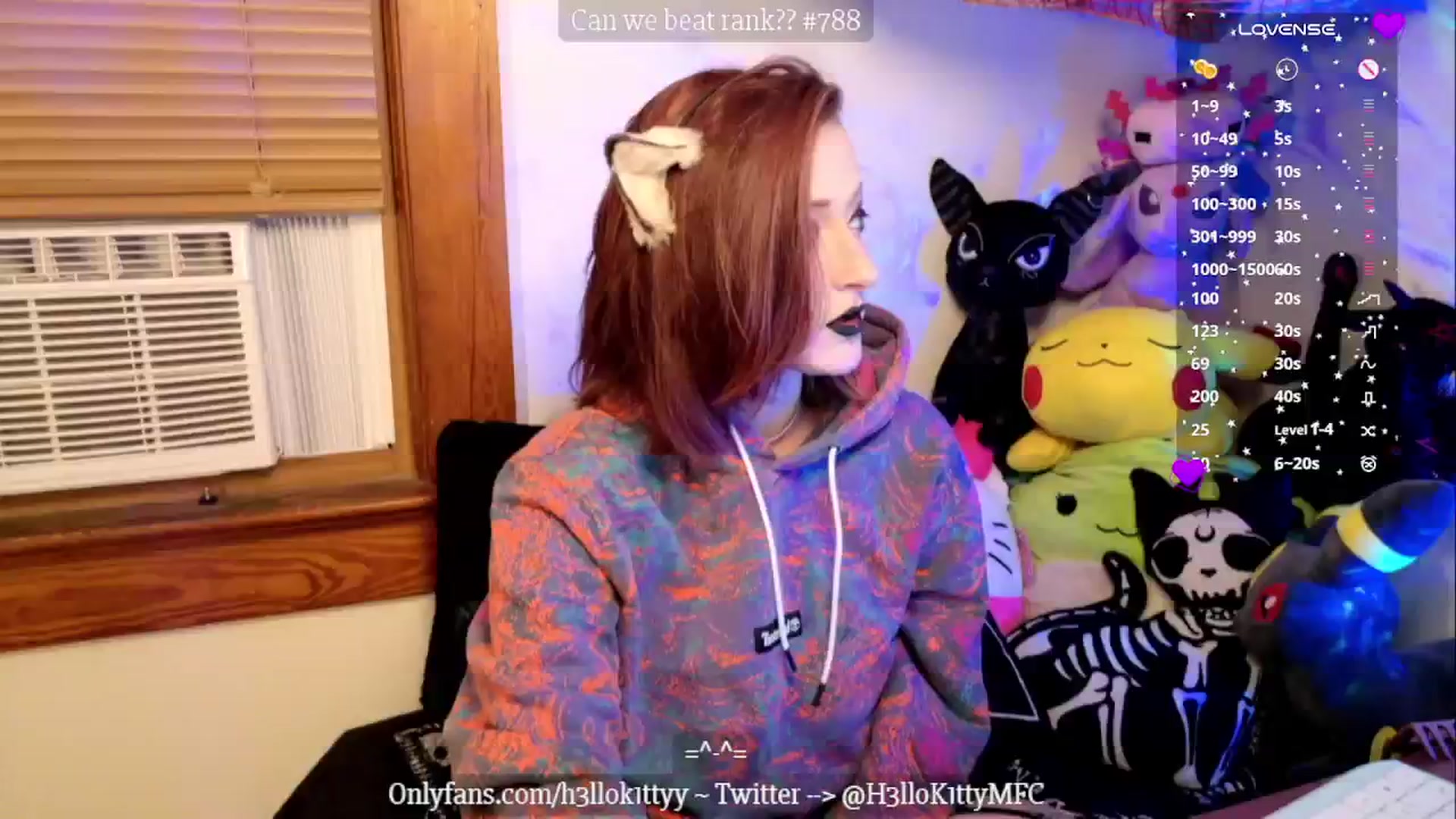 Gallery image thumbnail from H3llok1tty's myfreecams stream on, 10/25/2024, 07:14 image 3 of 20