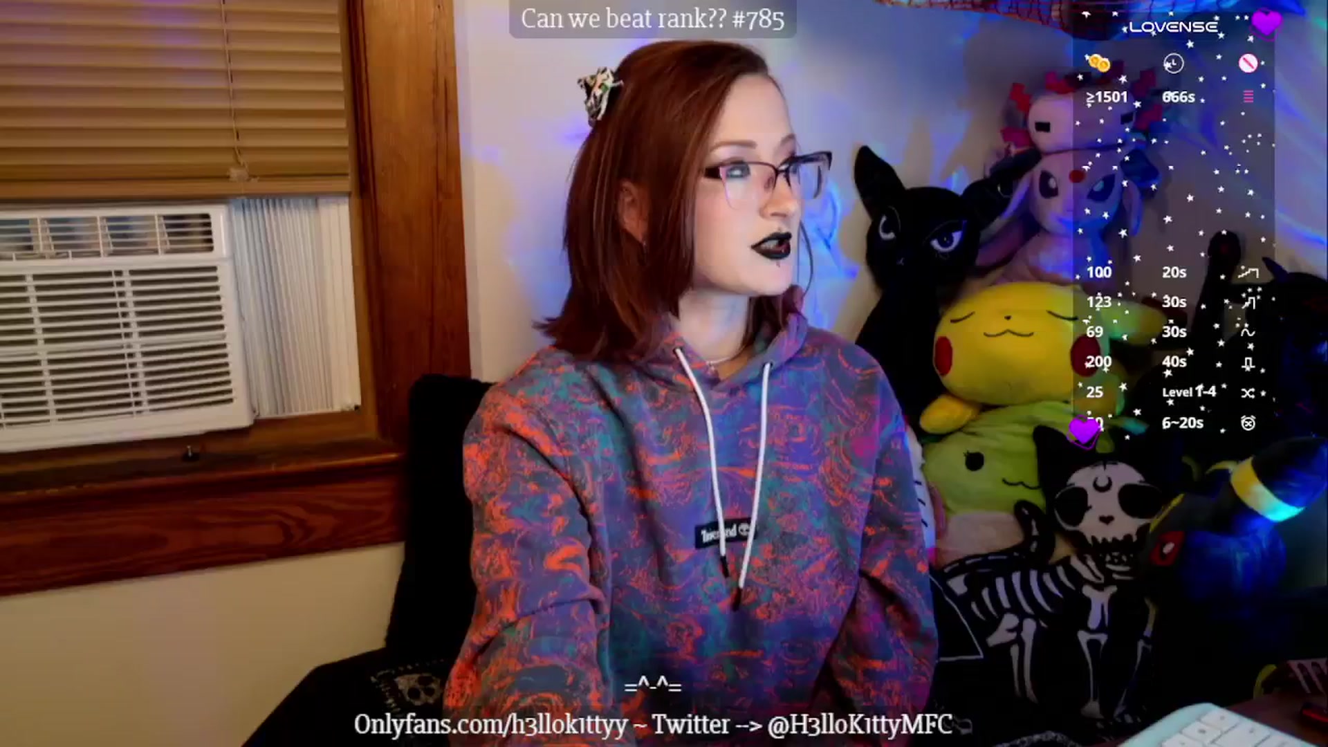Gallery image thumbnail from H3llok1tty's myfreecams stream on, 10/25/2024, 07:14 image 14 of 20
