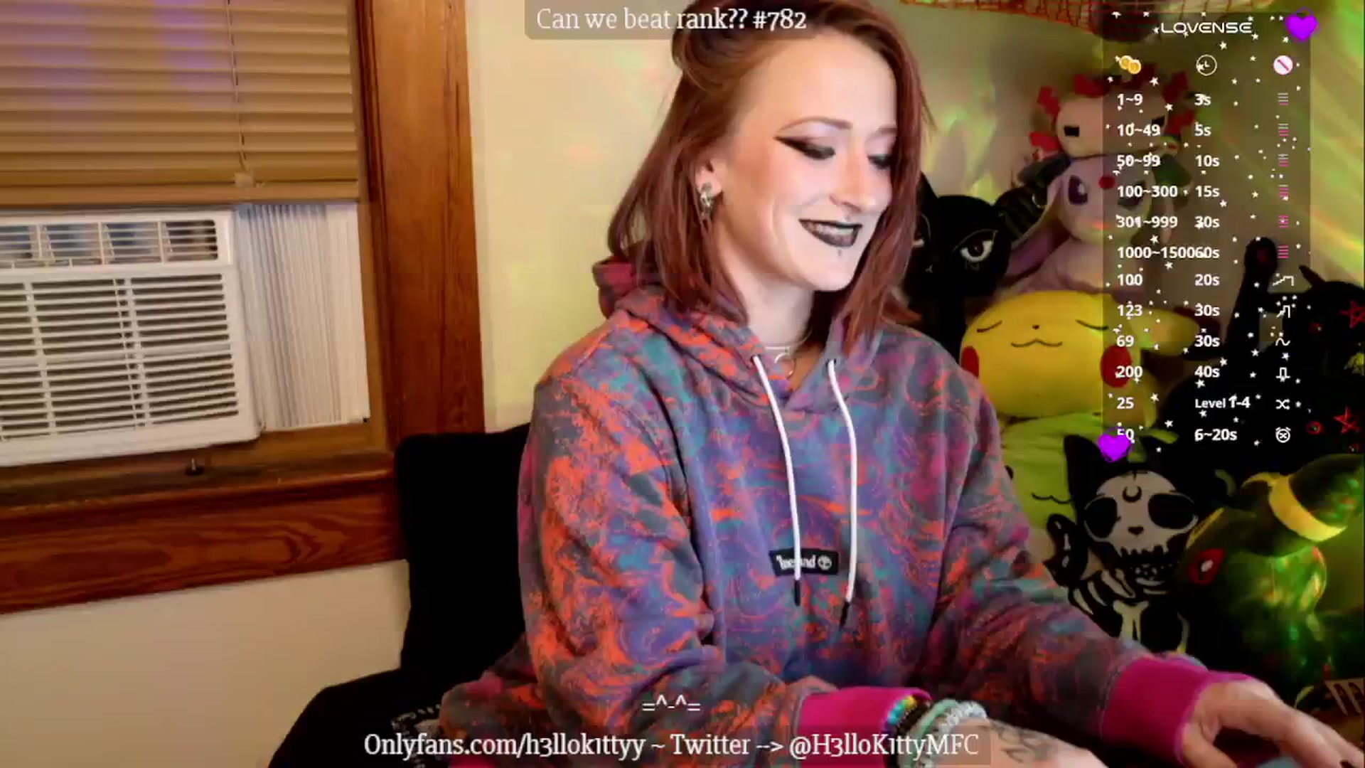 Gallery image thumbnail from H3llok1tty's myfreecams stream on, 10/25/2024, 10:59 image 1 of 20