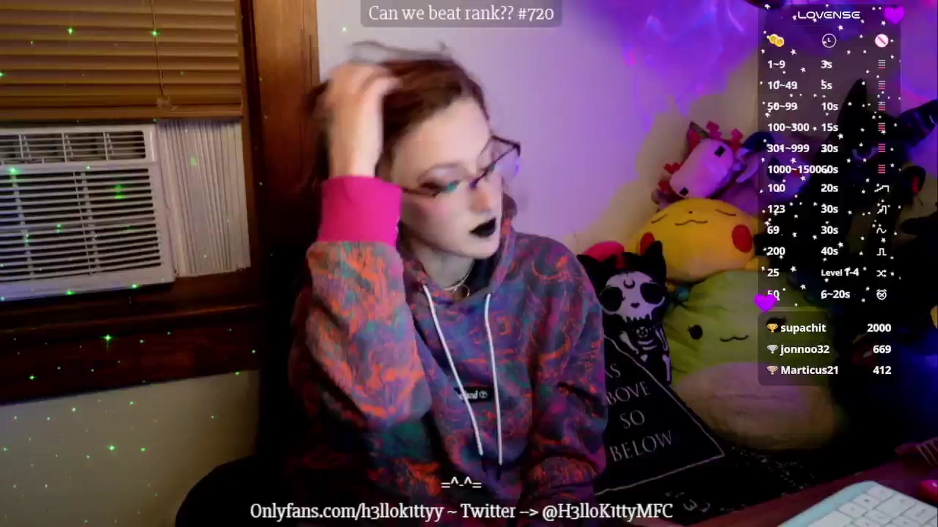Gallery image thumbnail from H3llok1tty's myfreecams stream on, 10/25/2024, 10:59 image 13 of 20