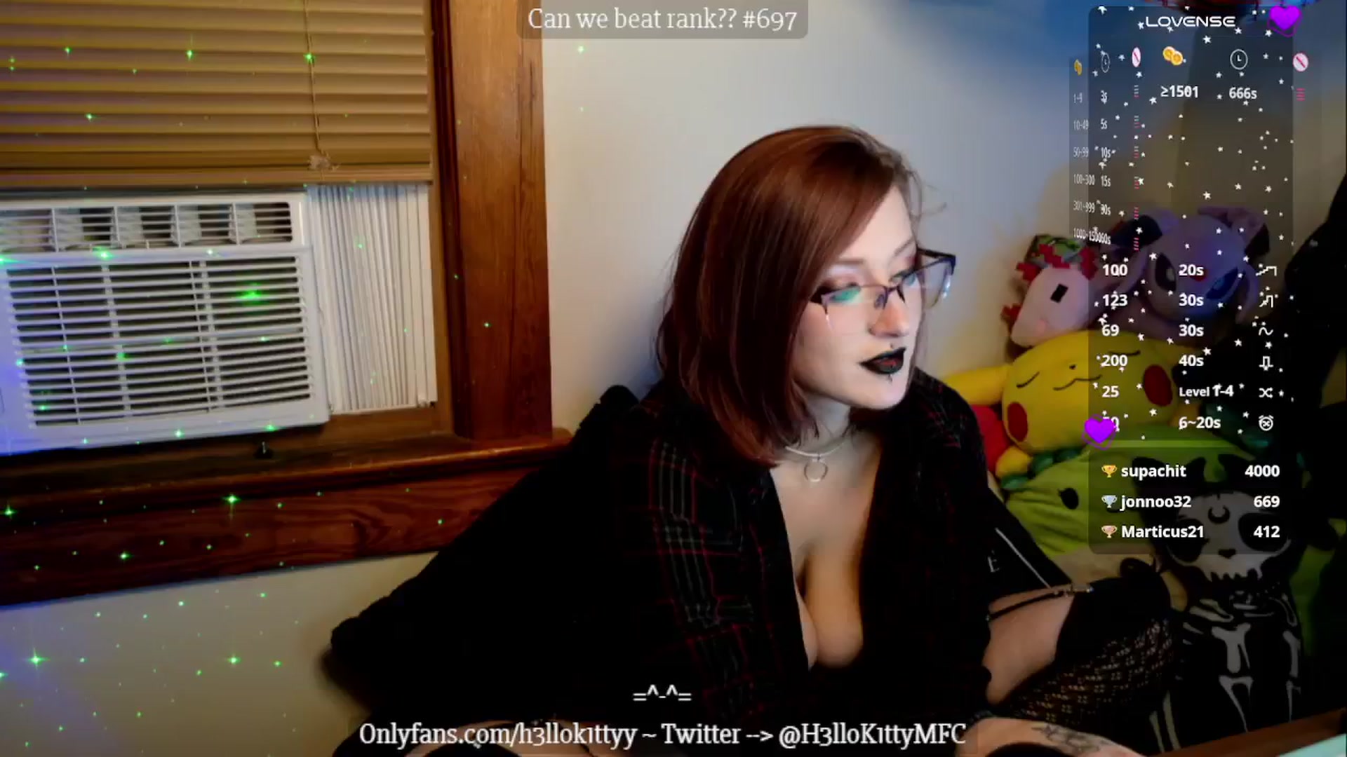 Gallery image thumbnail from H3llok1tty's myfreecams stream on, 10/25/2024, 10:59 image 20 of 20