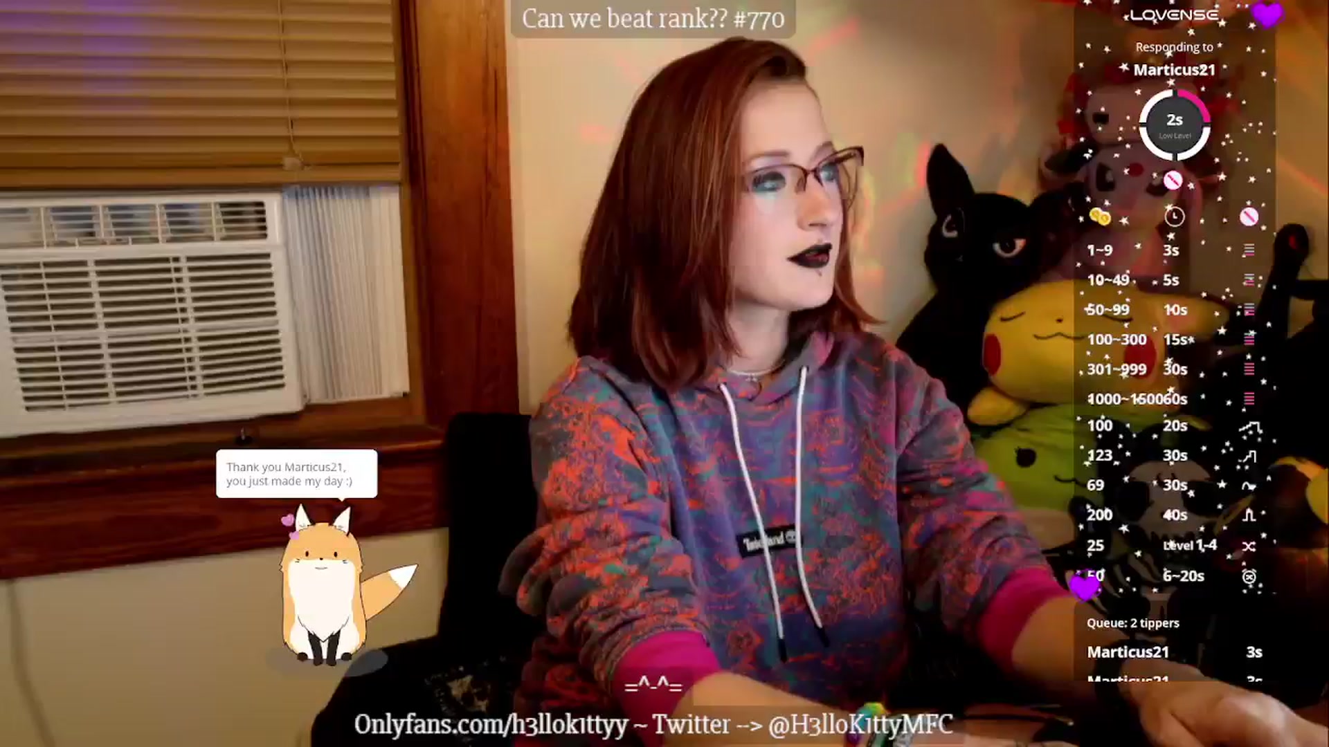 Gallery image thumbnail from H3llok1tty's myfreecams stream on, 10/25/2024, 10:59 image 5 of 20