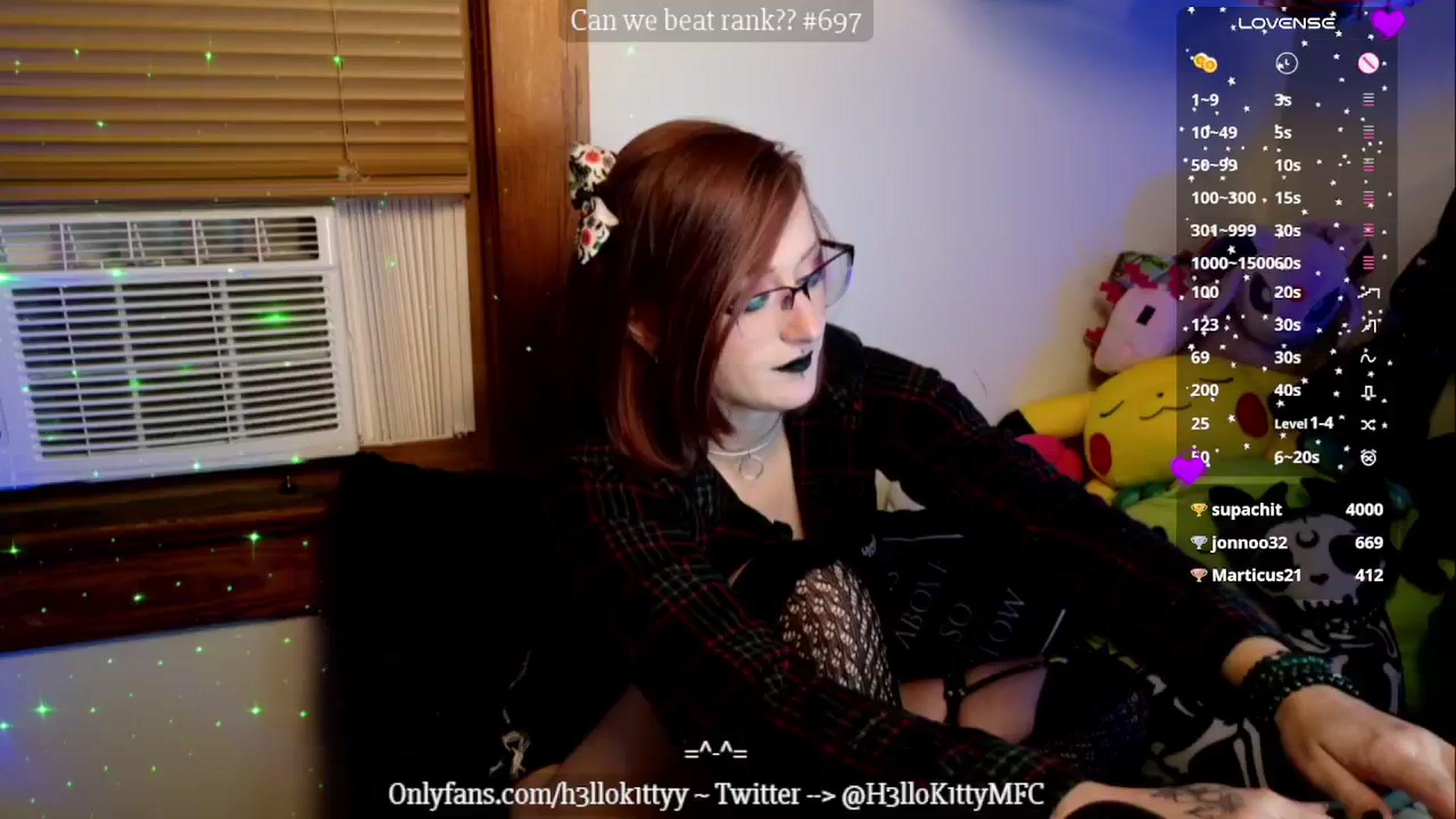 Gallery image thumbnail from H3llok1tty's myfreecams stream on, 10/25/2024, 10:59 image 17 of 20