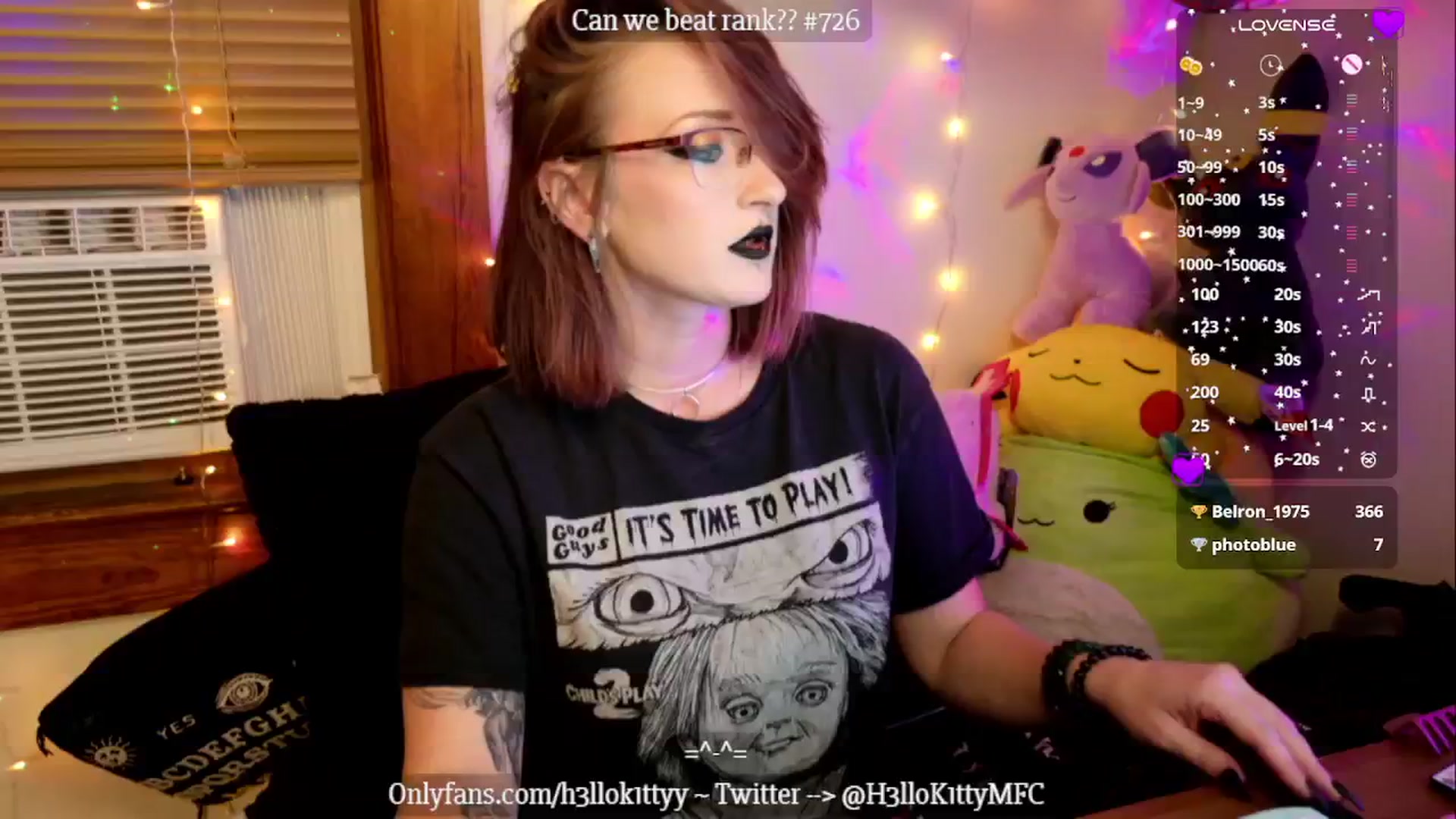 Gallery image thumbnail from H3llok1tty's myfreecams stream on, 10/28/2024, 10:05 image 8 of 20
