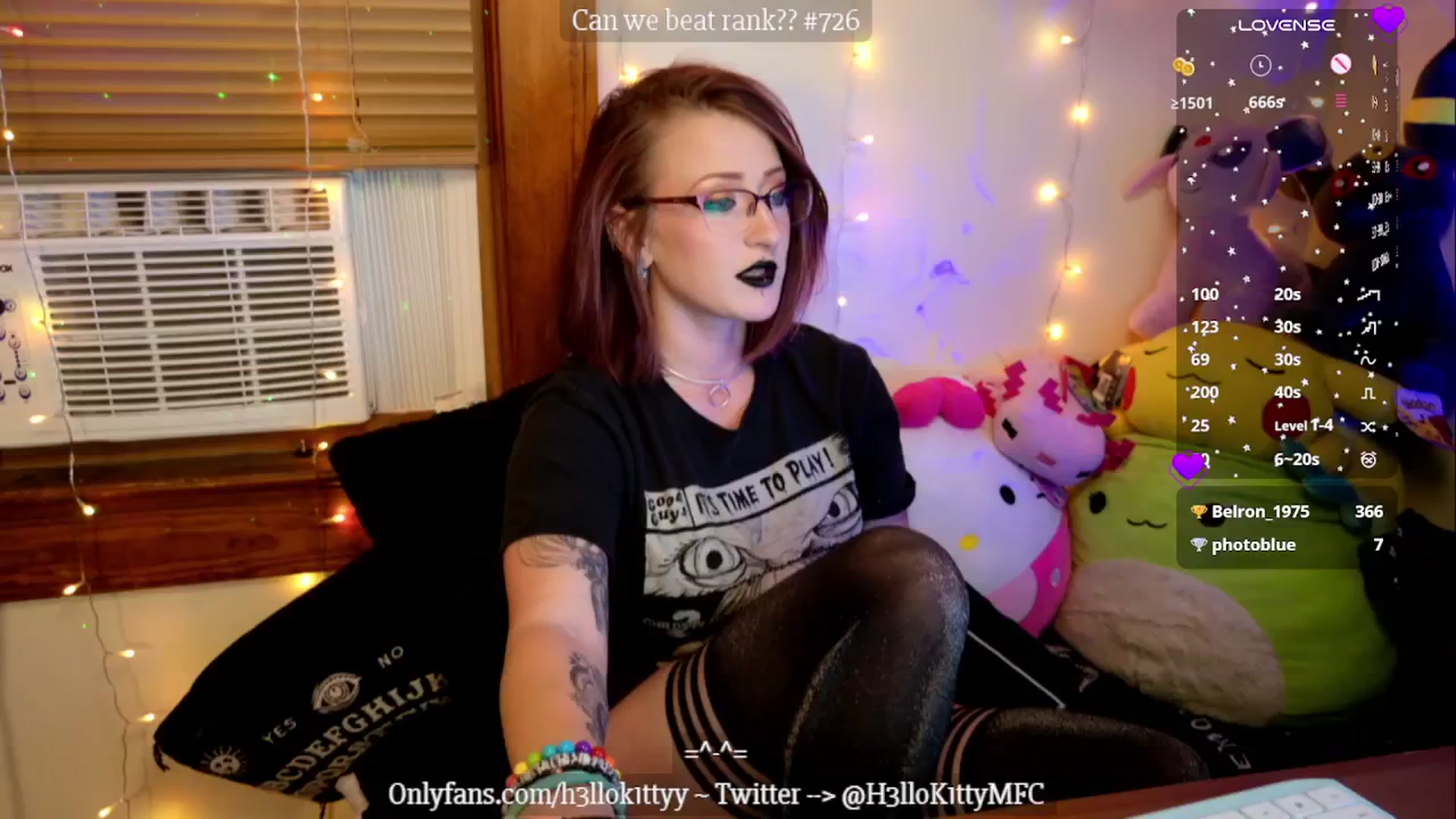 Gallery image thumbnail from H3llok1tty's myfreecams stream on, 10/28/2024, 10:05 image 9 of 20