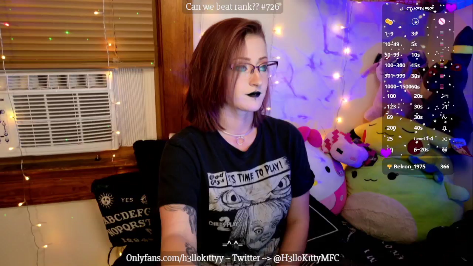 Gallery image thumbnail from H3llok1tty's myfreecams stream on, 10/28/2024, 10:05 image 4 of 20