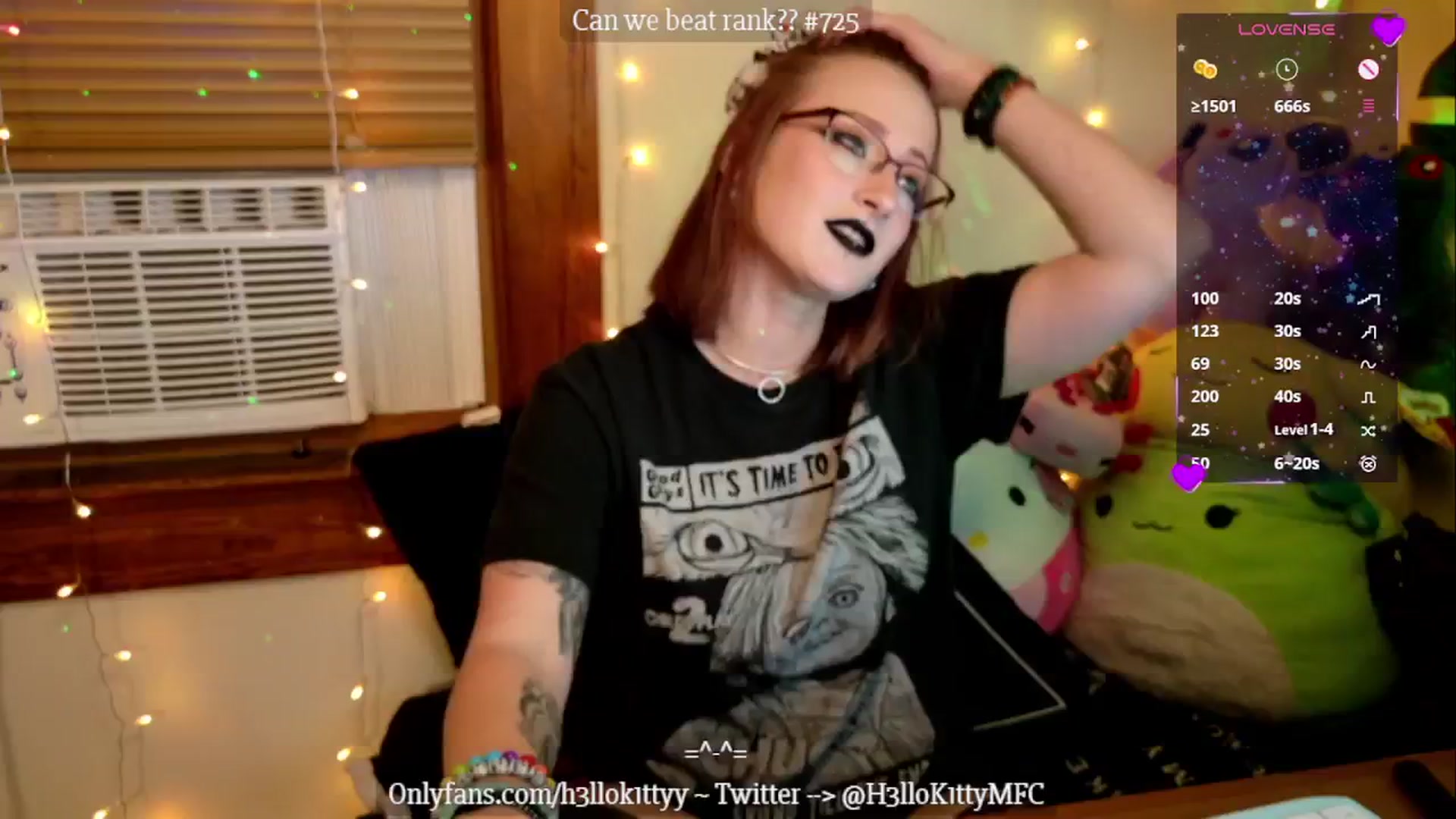Gallery image thumbnail from H3llok1tty's myfreecams stream on, 10/28/2024, 10:05 image 11 of 20
