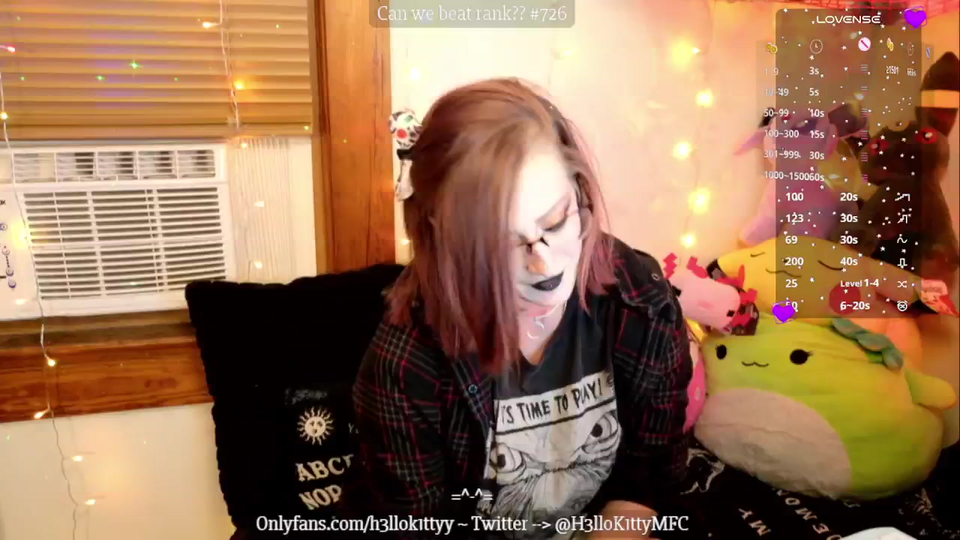 Gallery image thumbnail from H3llok1tty's myfreecams stream on, 10/28/2024, 10:05 image 2 of 20