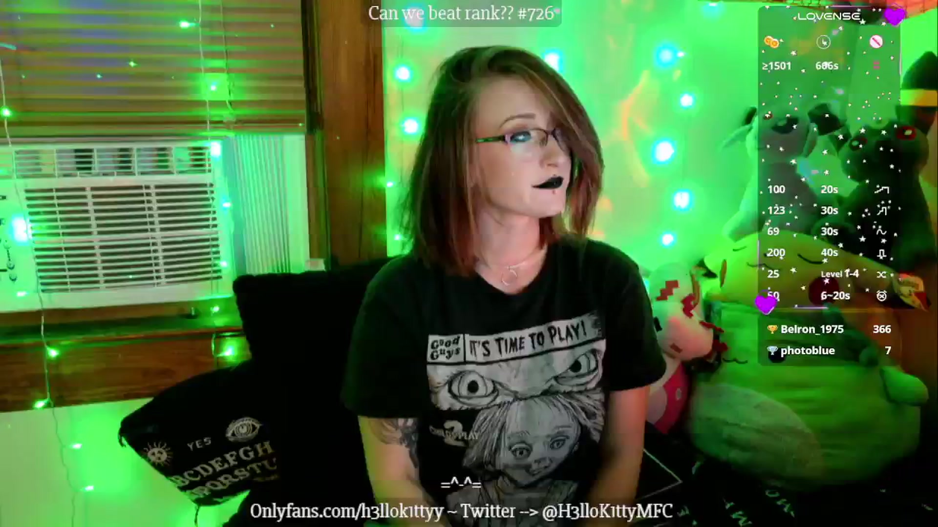 Gallery image thumbnail from H3llok1tty's myfreecams stream on, 10/28/2024, 10:05 image 7 of 20