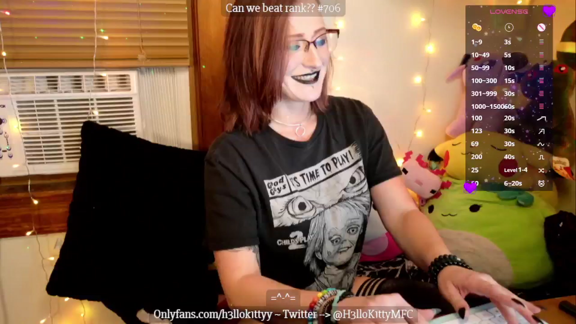 Gallery image thumbnail from H3llok1tty's myfreecams stream on, 10/28/2024, 10:05 image 12 of 20