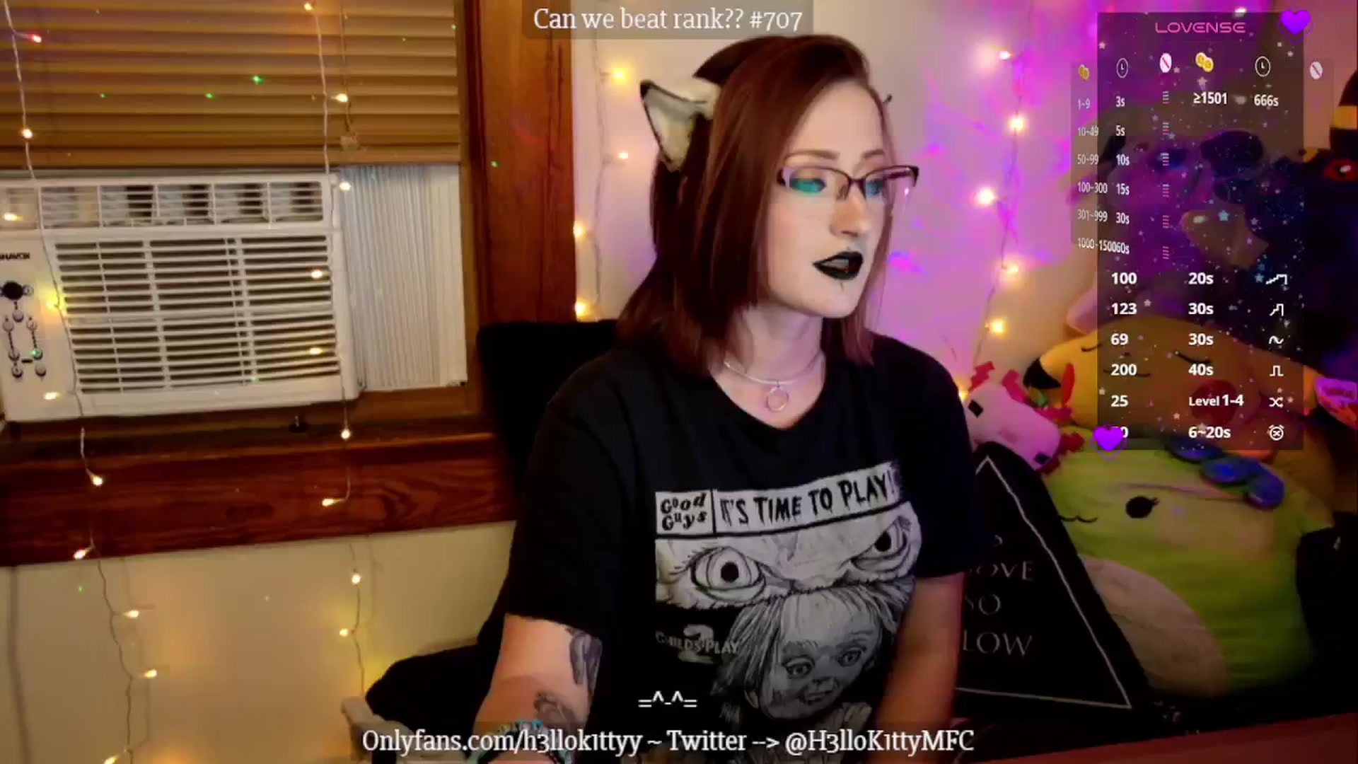 Gallery image thumbnail from H3llok1tty's myfreecams stream on, 10/28/2024, 10:05 image 13 of 20