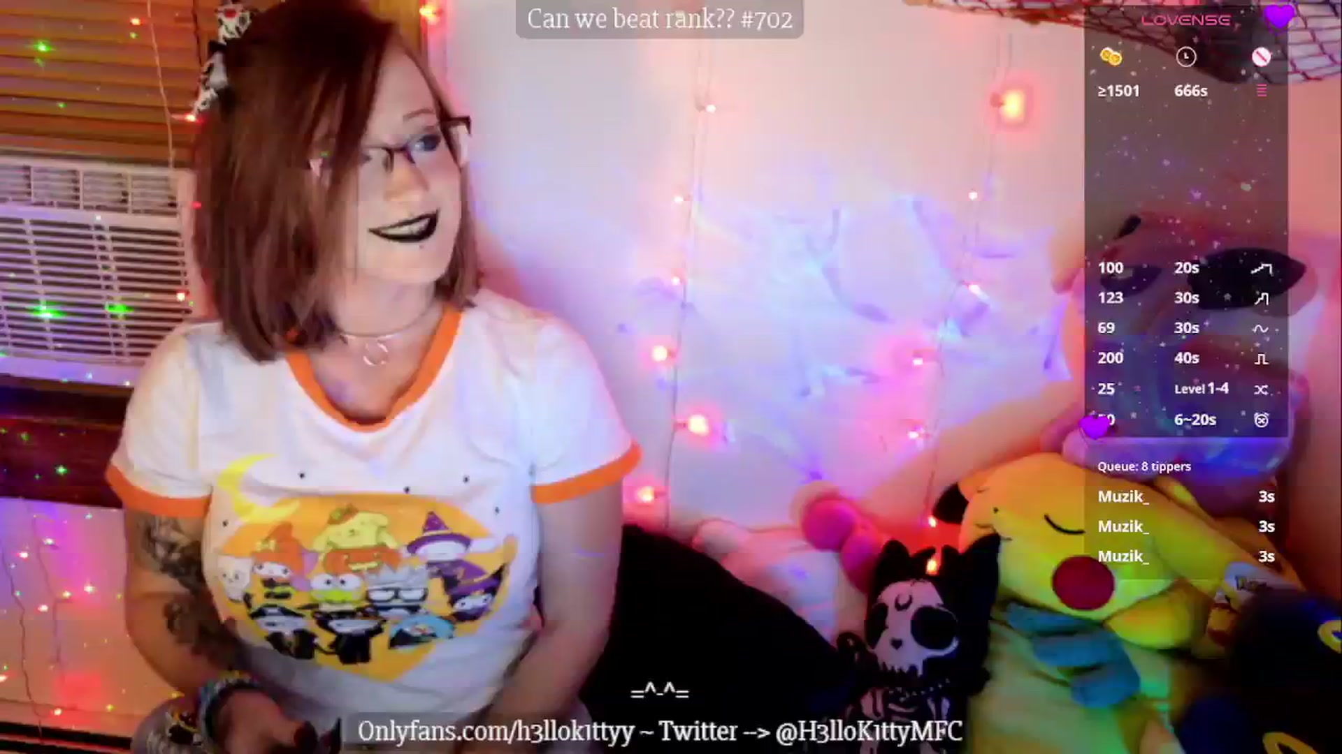 Gallery image thumbnail from H3llok1tty's myfreecams stream on, 10/29/2024, 10:04 image 16 of 20