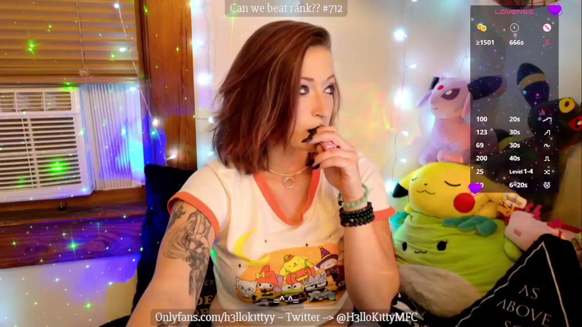 Gallery image thumbnail from H3llok1tty's myfreecams stream on, 10/29/2024, 10:04 image 2 of 20