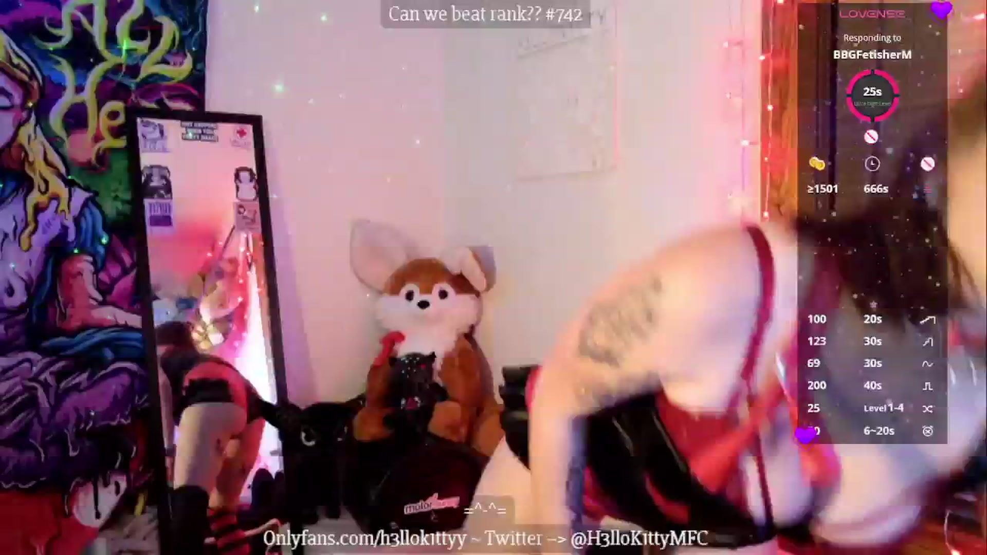 Gallery image thumbnail from H3llok1tty's myfreecams stream on, 10/31/2024, 10:06 image 6 of 20