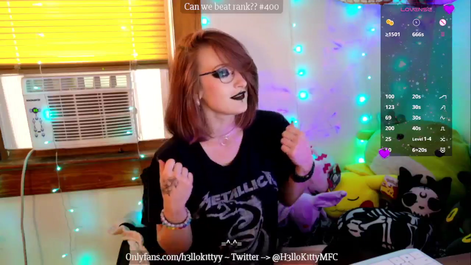 Gallery image thumbnail from H3llok1tty's myfreecams stream on, 11/02/2024, 13:43 image 20 of 20