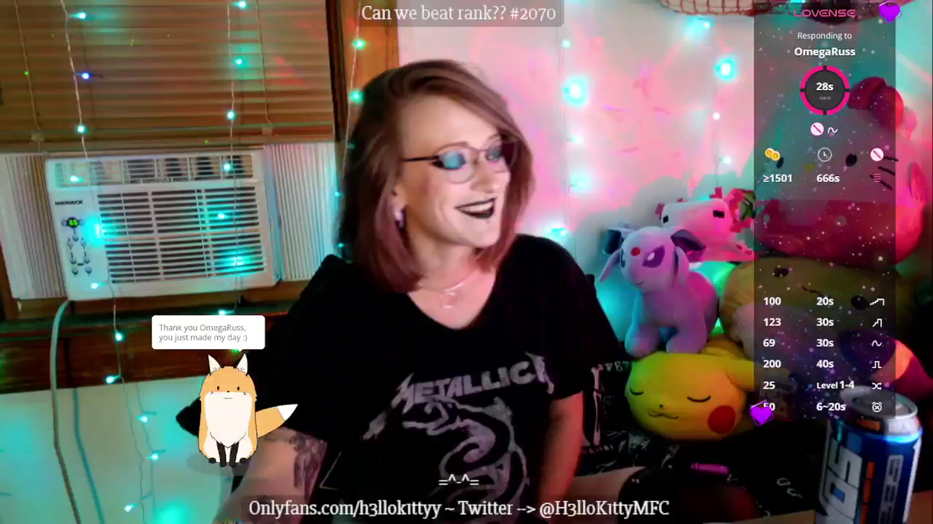 Gallery image thumbnail from H3llok1tty's myfreecams stream on, 11/02/2024, 13:43 image 4 of 20