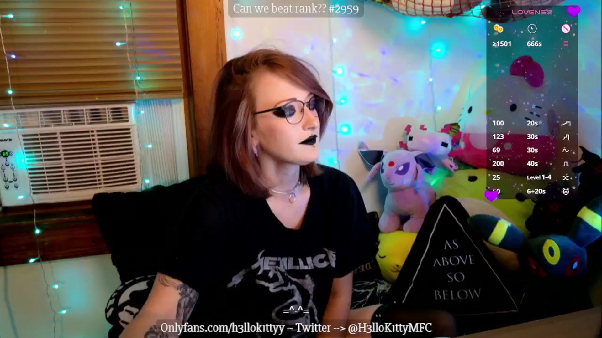 Gallery image thumbnail from H3llok1tty's myfreecams stream on, 11/02/2024, 13:43 image 1 of 20