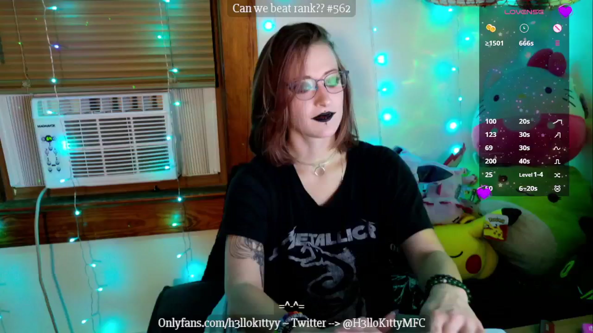 Gallery image thumbnail from H3llok1tty's myfreecams stream on, 11/02/2024, 13:43 image 12 of 20