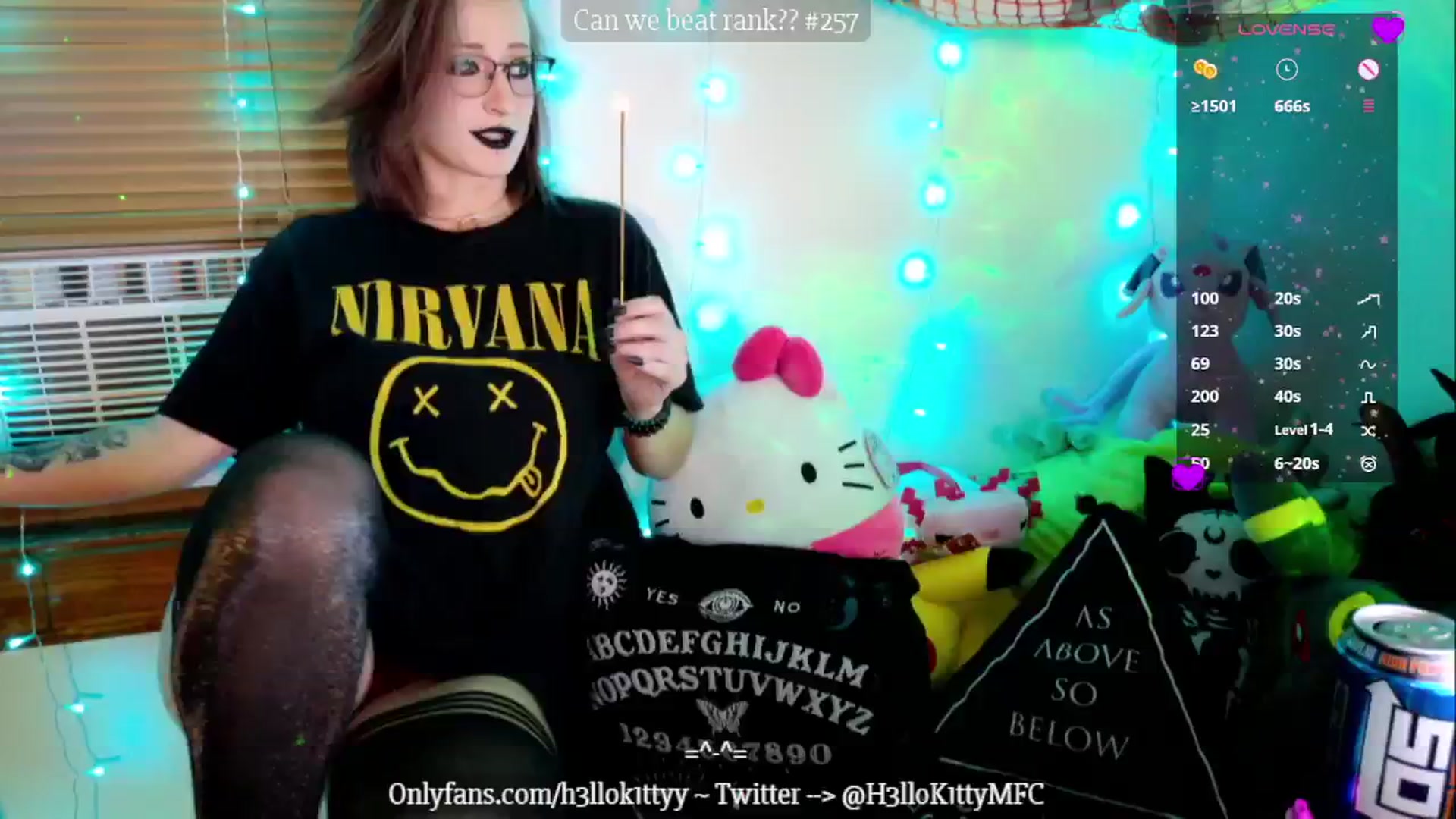 Gallery image thumbnail from H3llok1tty's myfreecams stream on, 11/04/2024, 08:25 image 1 of 20