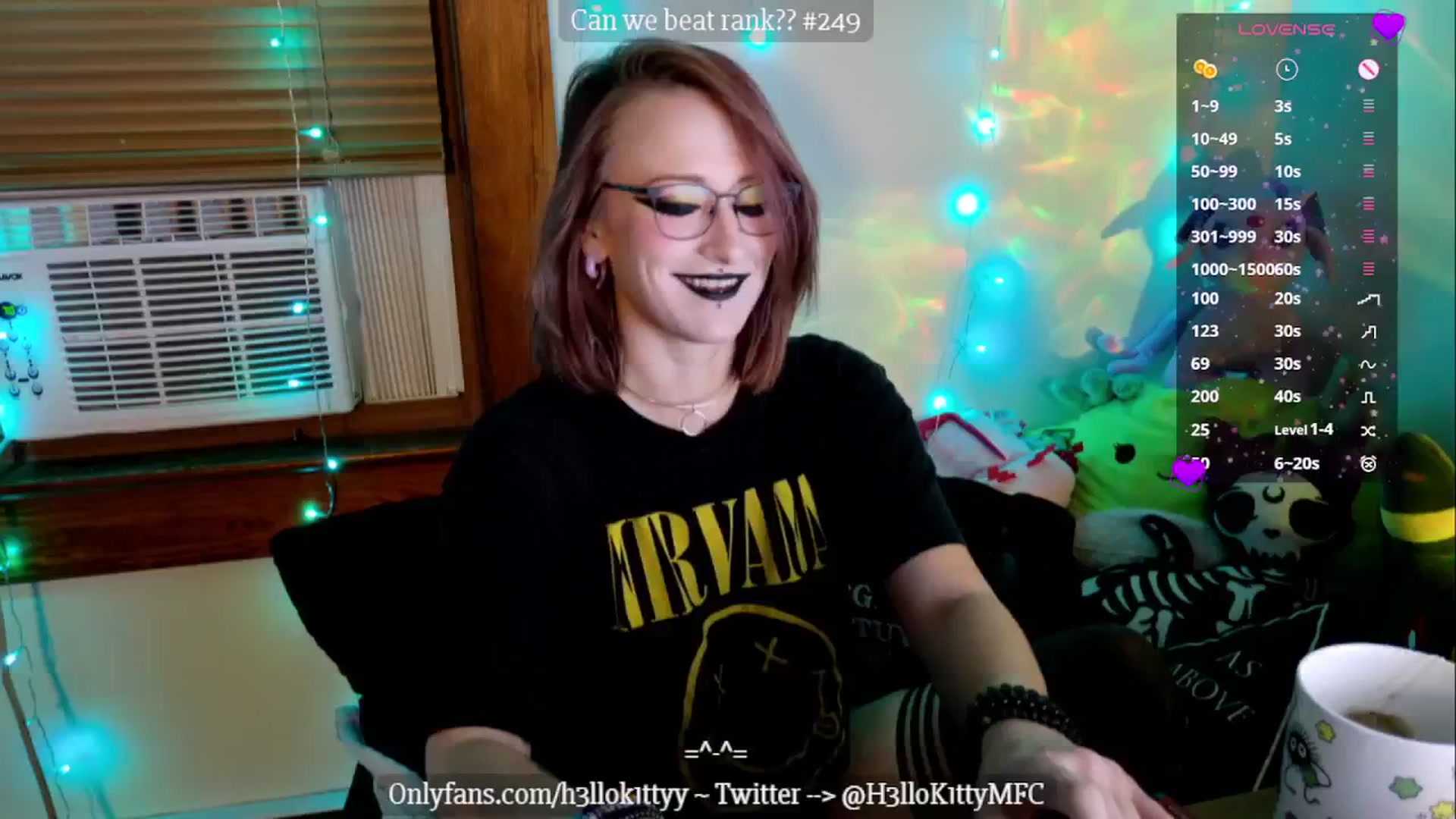 Gallery image thumbnail from H3llok1tty's myfreecams stream on, 11/04/2024, 08:25 image 20 of 20