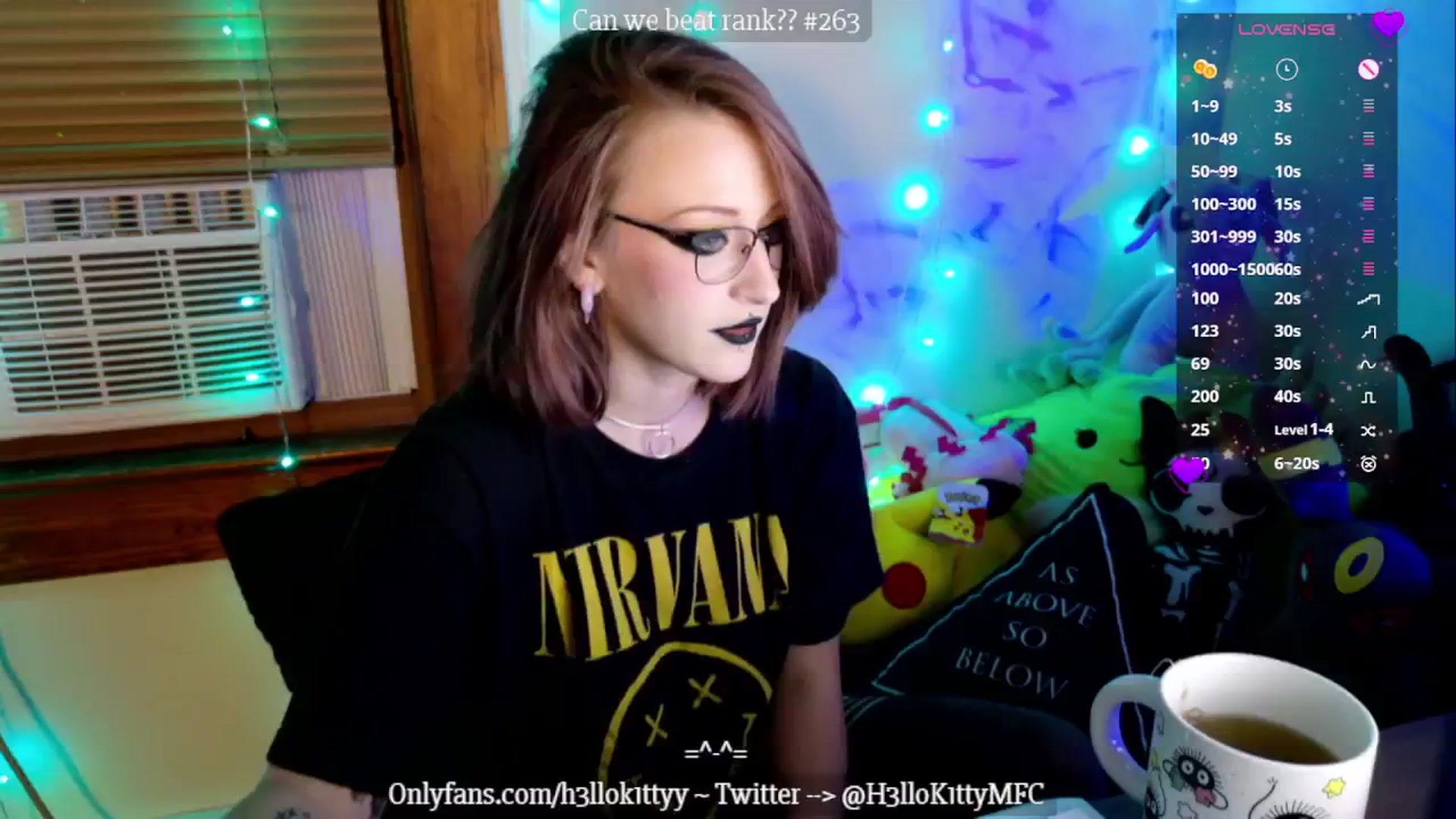Gallery image thumbnail from H3llok1tty's myfreecams stream on, 11/04/2024, 08:25 image 15 of 20