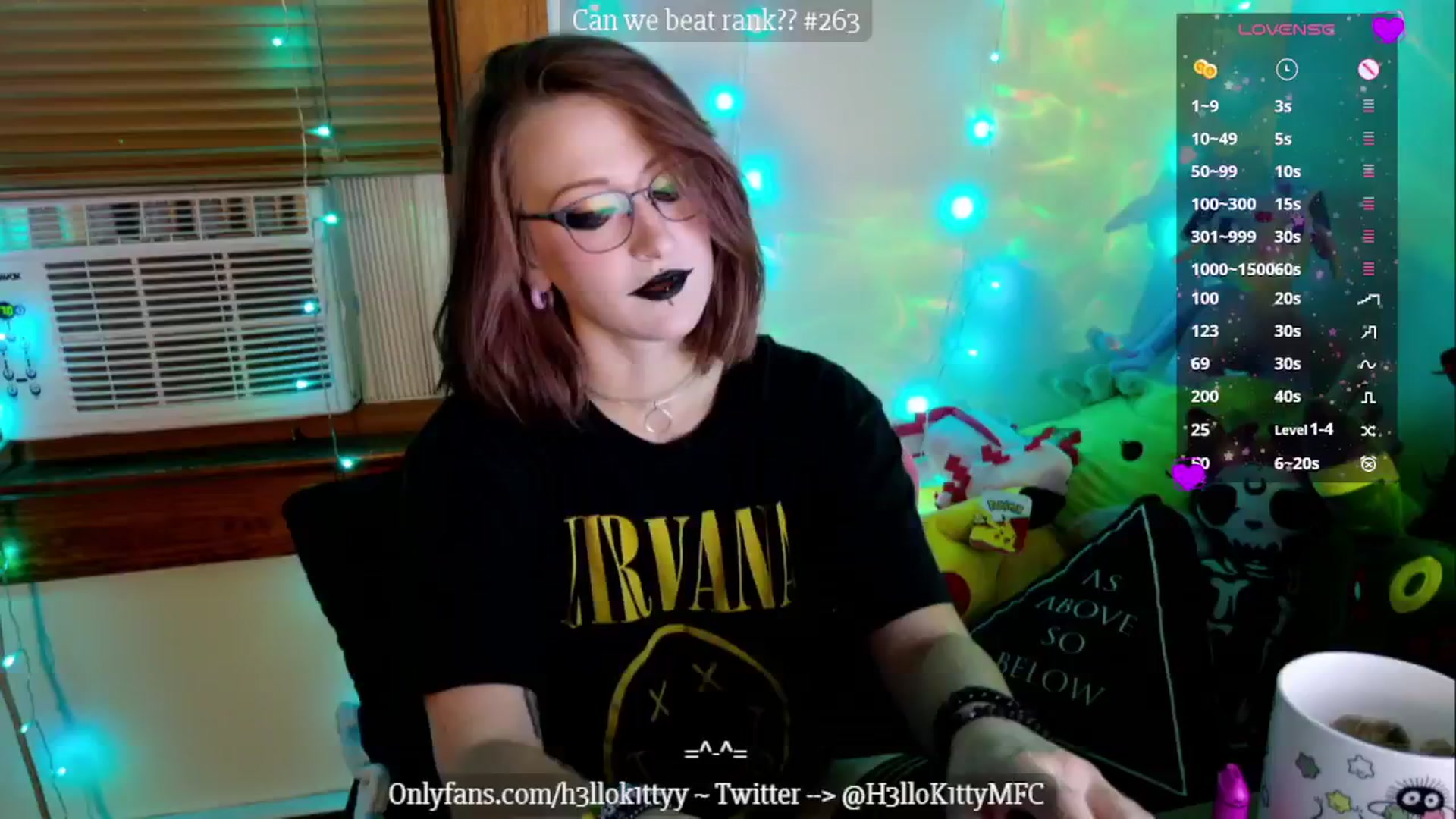 Gallery image thumbnail from H3llok1tty's myfreecams stream on, 11/04/2024, 08:25 image 17 of 20