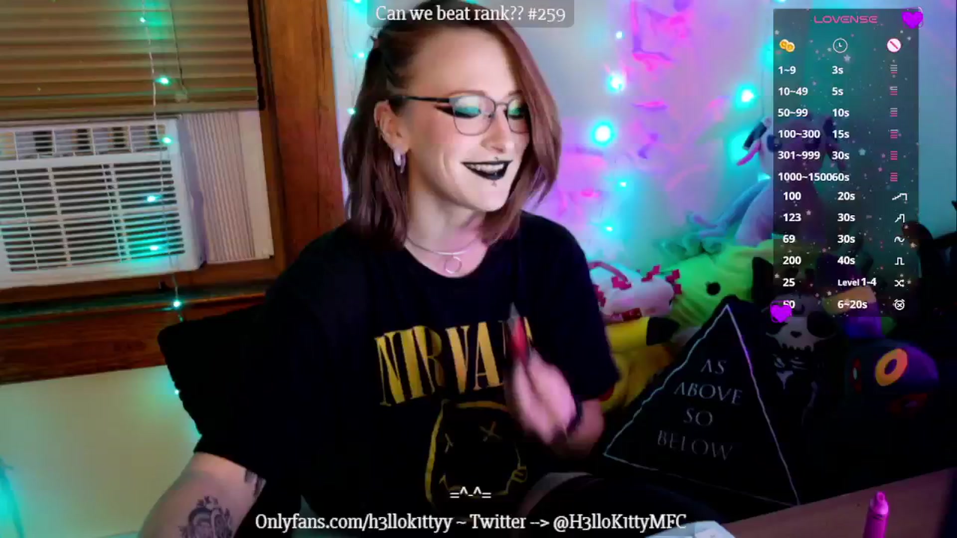 Gallery image thumbnail from H3llok1tty's myfreecams stream on, 11/04/2024, 08:25 image 9 of 20