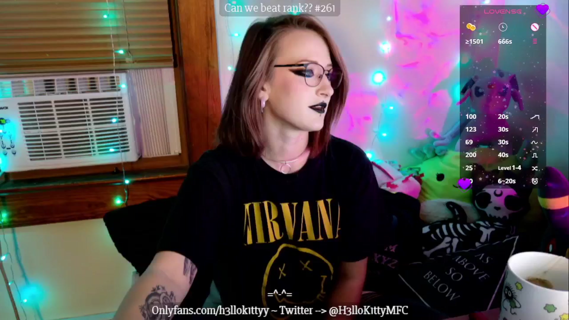 Gallery image thumbnail from H3llok1tty's myfreecams stream on, 11/04/2024, 08:25 image 19 of 20