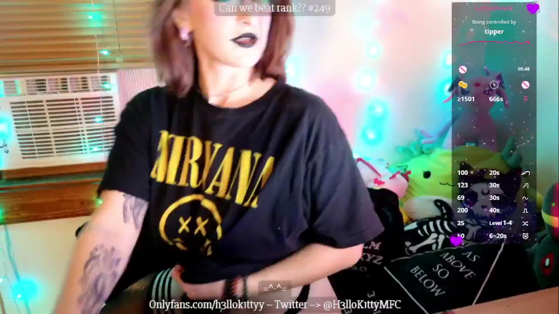 Gallery image thumbnail from H3llok1tty's myfreecams stream on, 11/04/2024, 08:46 image 3 of 20