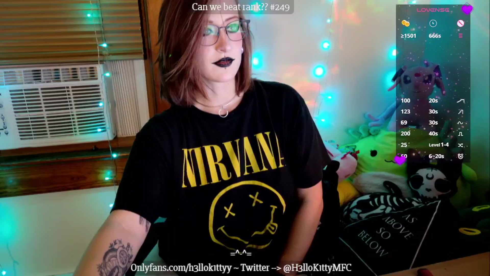 Gallery image thumbnail from H3llok1tty's myfreecams stream on, 11/04/2024, 08:46 image 14 of 20