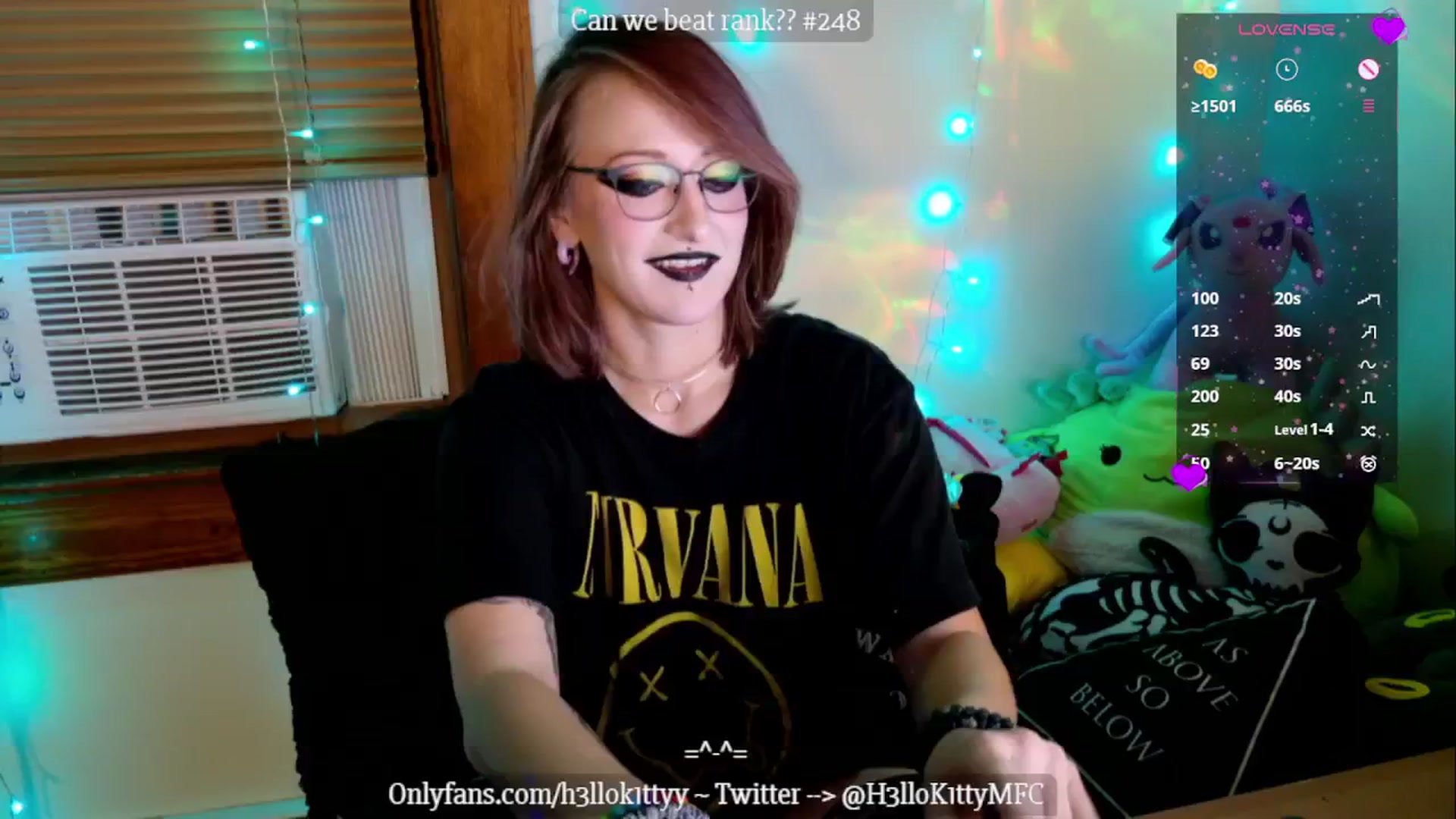 Gallery image thumbnail from H3llok1tty's myfreecams stream on, 11/04/2024, 11:05 image 1 of 20