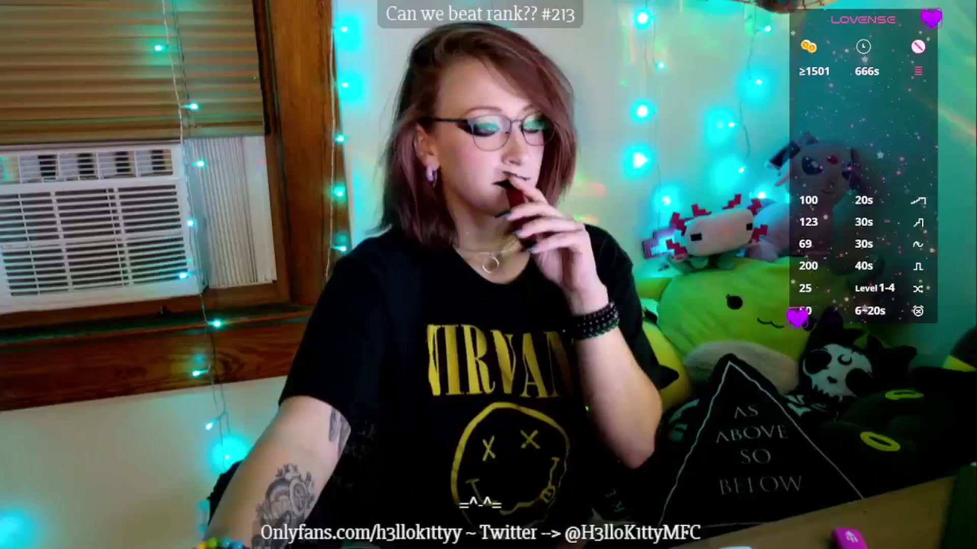 Gallery image thumbnail from H3llok1tty's myfreecams stream on, 11/04/2024, 11:05 image 14 of 20