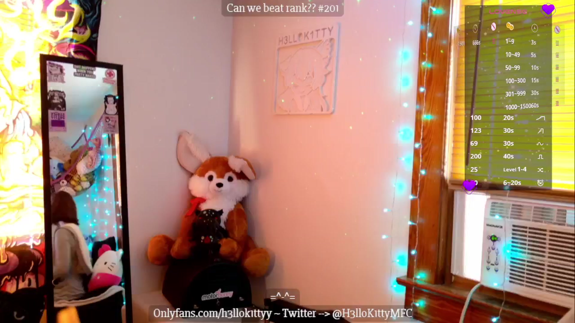 Gallery image thumbnail from H3llok1tty's myfreecams stream on, 11/05/2024, 16:11 image 18 of 20