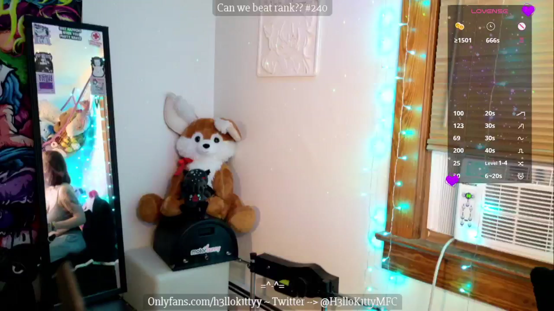 Gallery image thumbnail from H3llok1tty's myfreecams stream on, 11/05/2024, 16:11 image 5 of 20