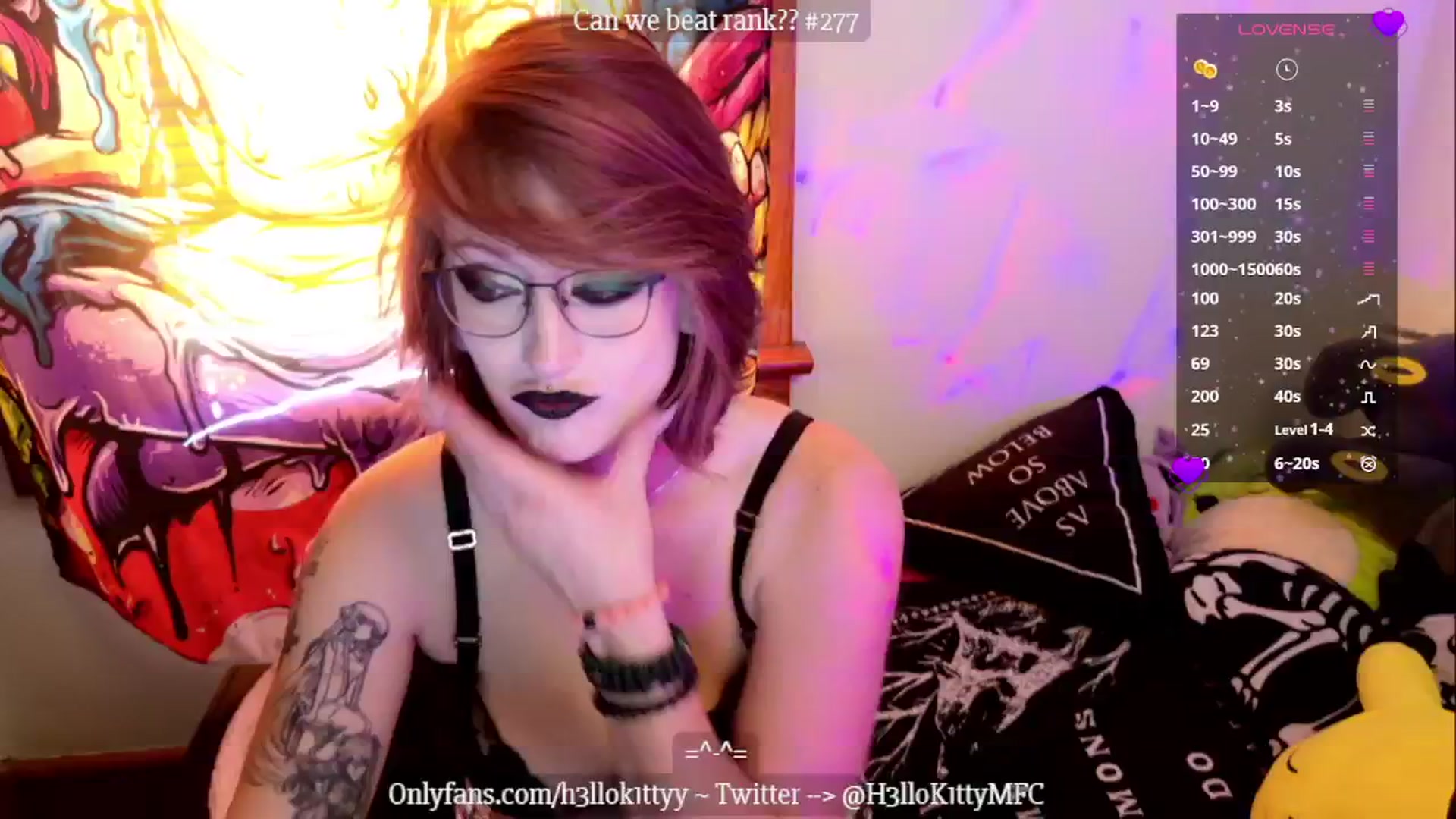Gallery image thumbnail from H3llok1tty's myfreecams stream on, 11/09/2024, 14:30 image 20 of 20