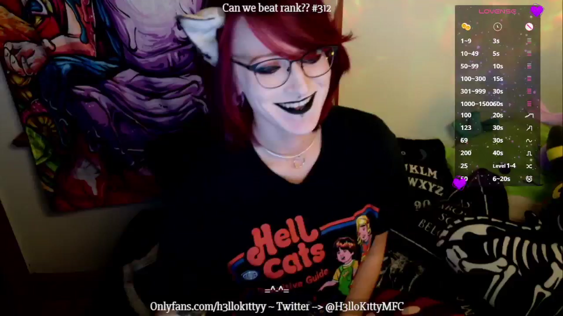 Gallery image thumbnail from H3llok1tty's myfreecams stream on, 11/10/2024, 15:05 image 10 of 20