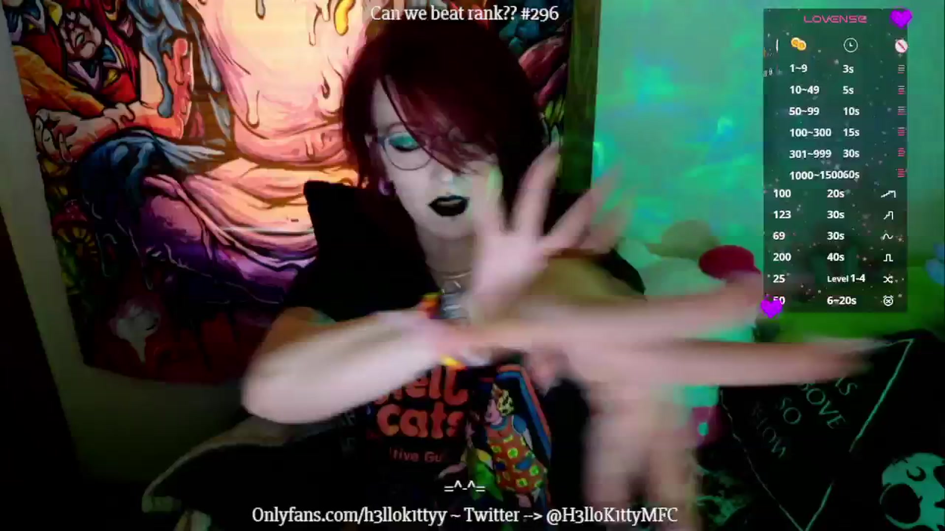 Gallery image thumbnail from H3llok1tty's myfreecams stream on, 11/10/2024, 15:05 image 14 of 20